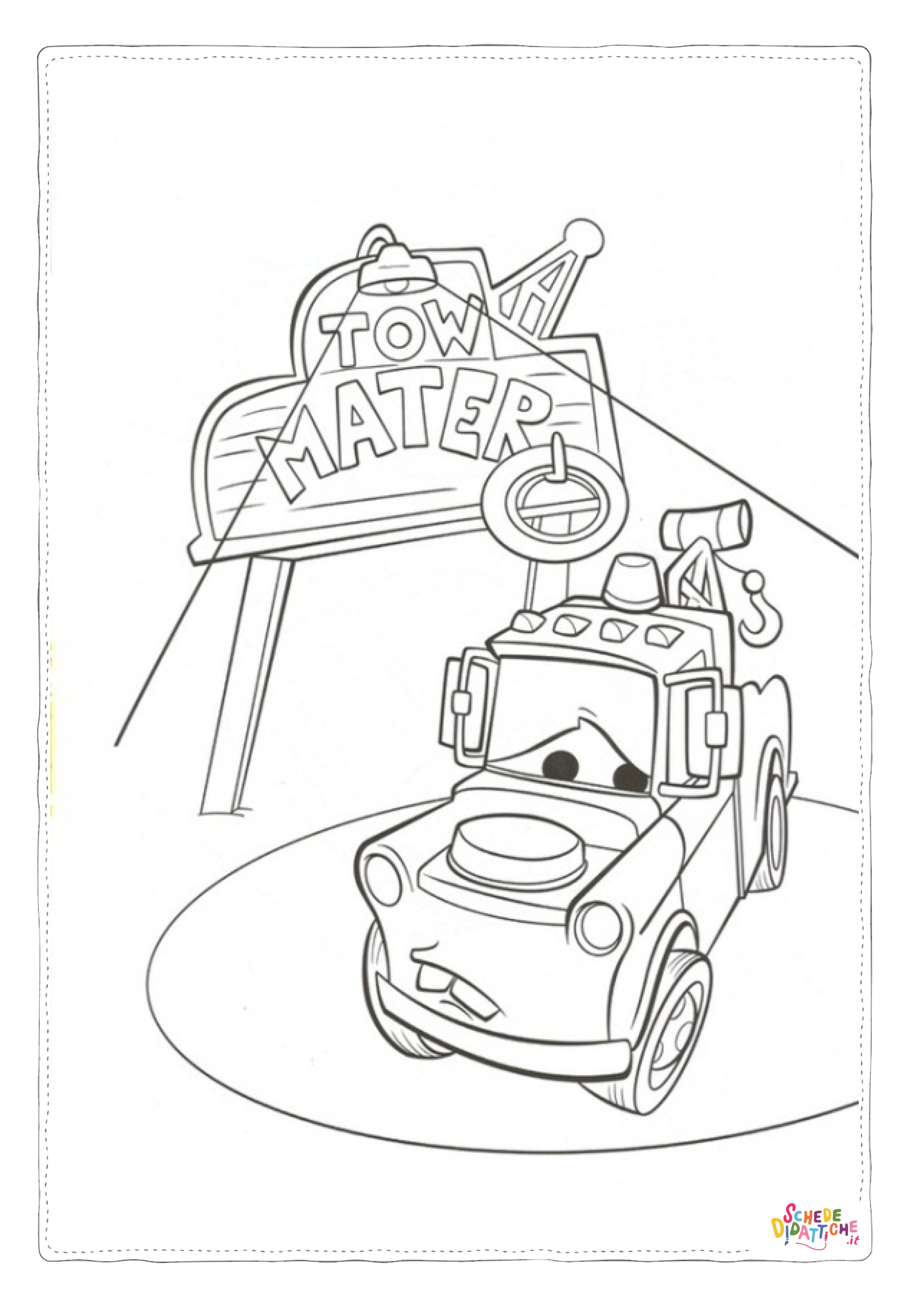 Disegno "Disegno di Cars da stampare e colorare 130" Disegno di Cars da stampare e colorare 130