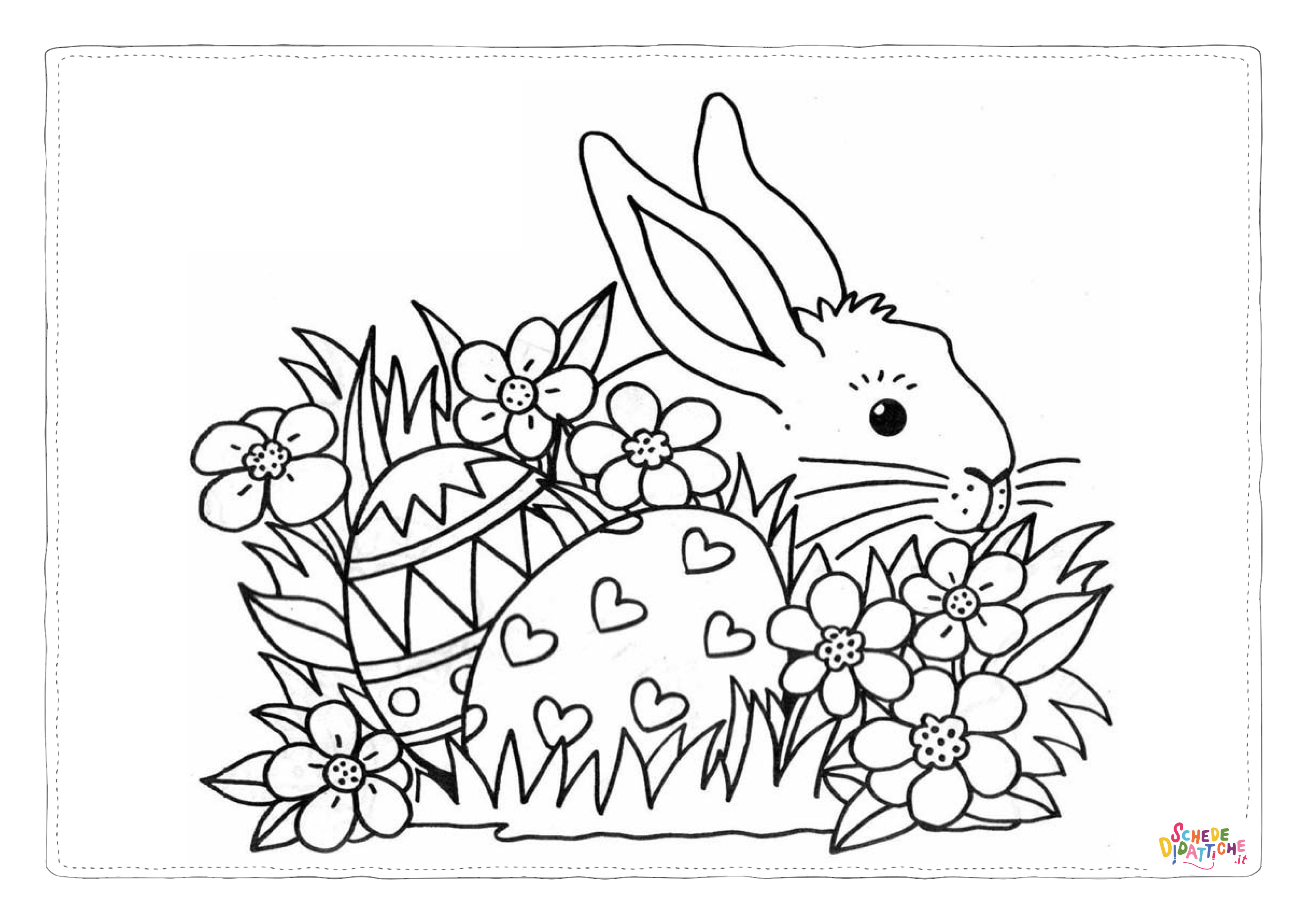 Disegno "Disegno di uovo di Pasqua da stampare e colorare 38" Disegno di uovo di Pasqua da stampare e colorare 38