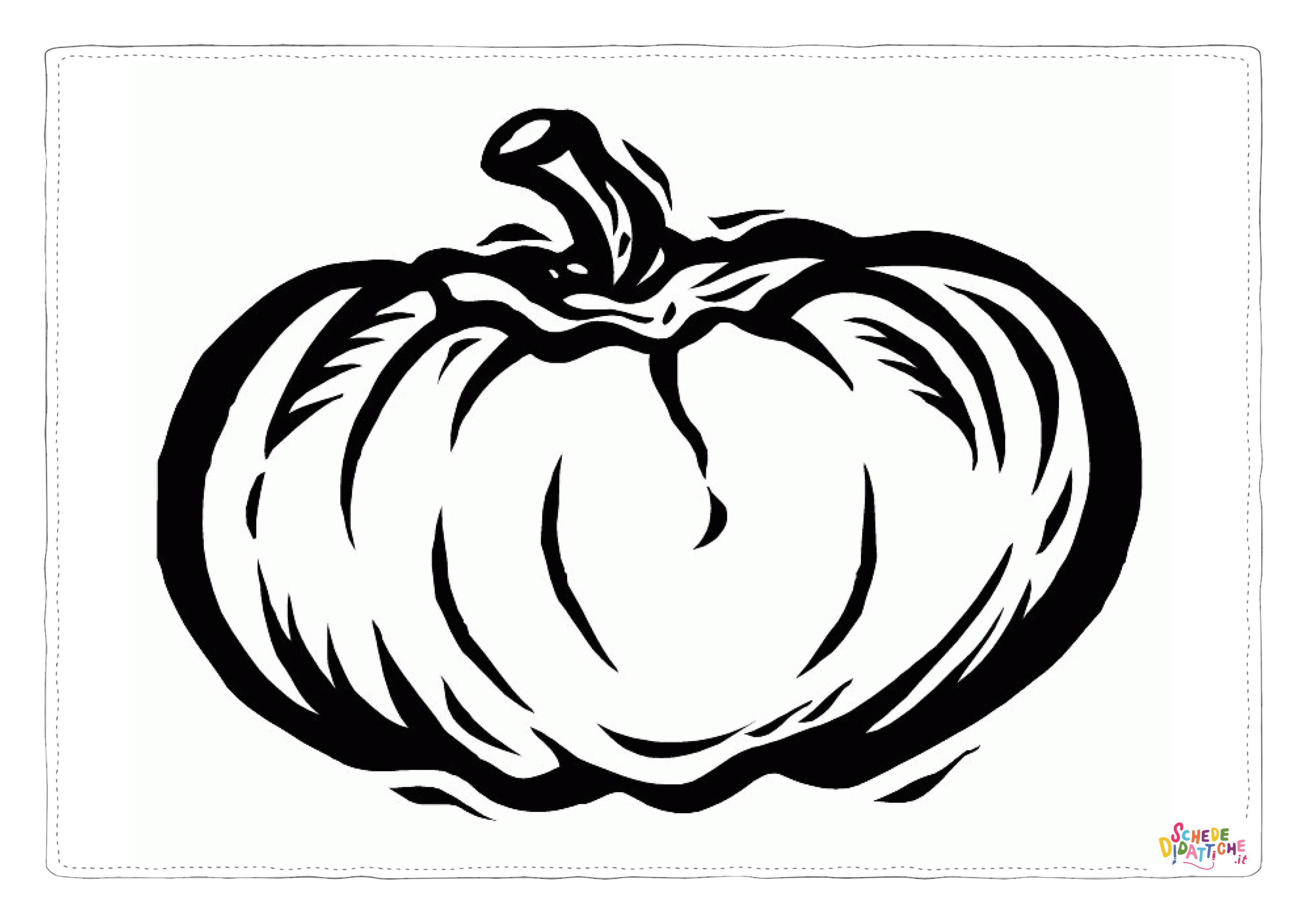 Disegno "Disegno di zucca di Halloween da stampare e colorare 60" Disegno di zucca di Halloween da stampare e colorare 60