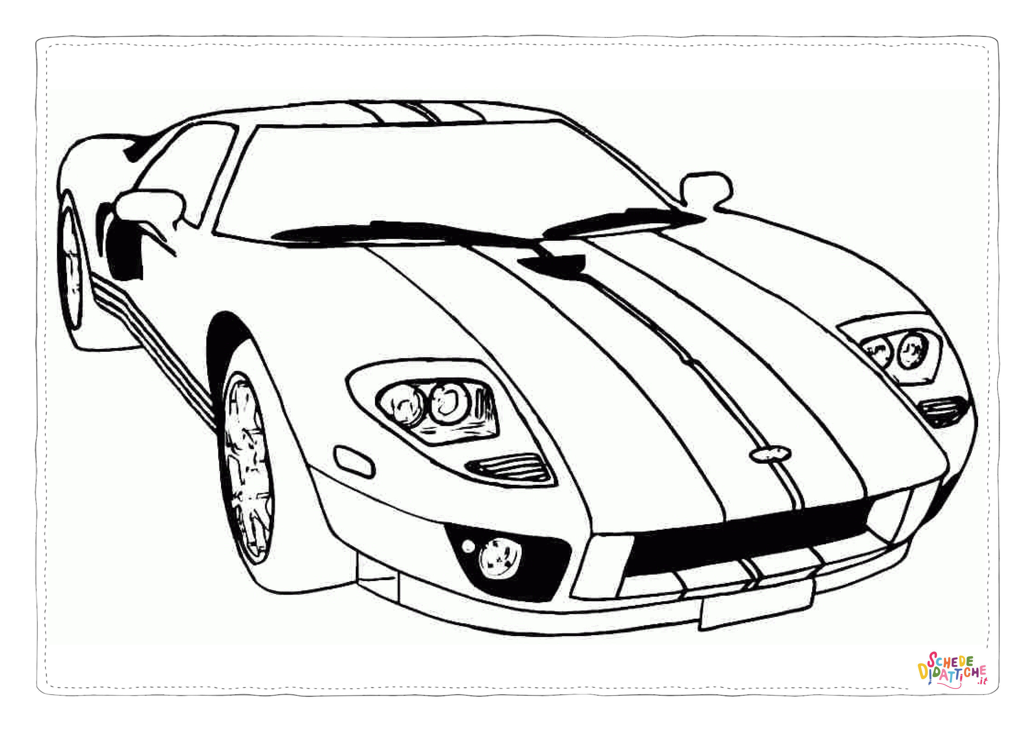 Disegno "Disegno di automobile da stampare e colorare 144" Disegno di automobile da stampare e colorare 144