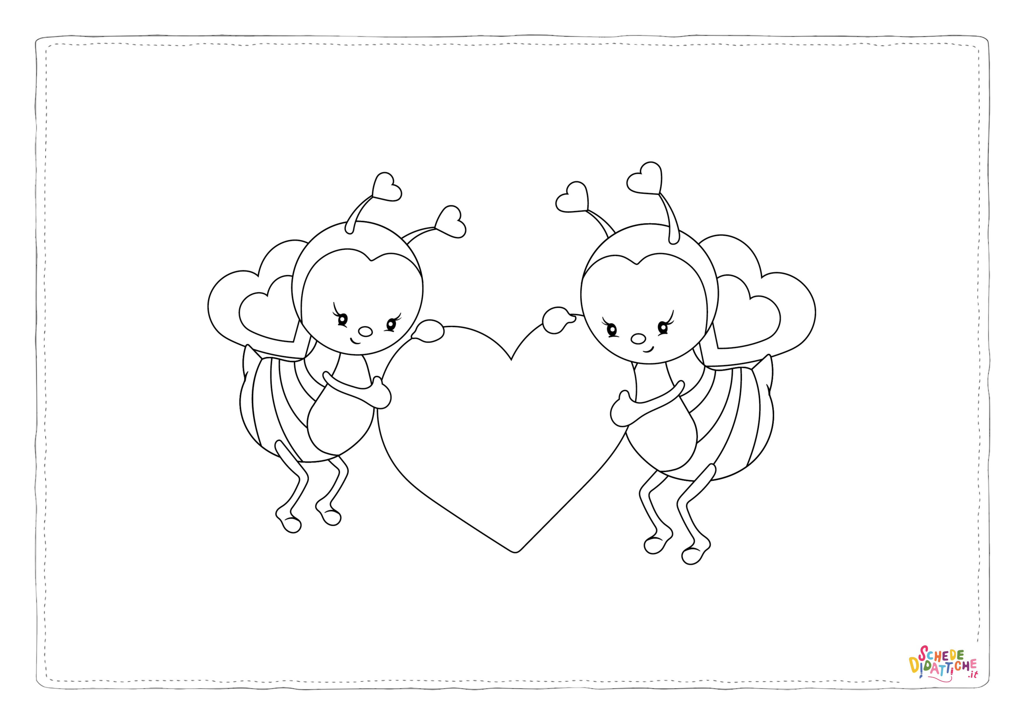Disegno "VALENTINE-BEES-08" VALENTINE-BEES-08