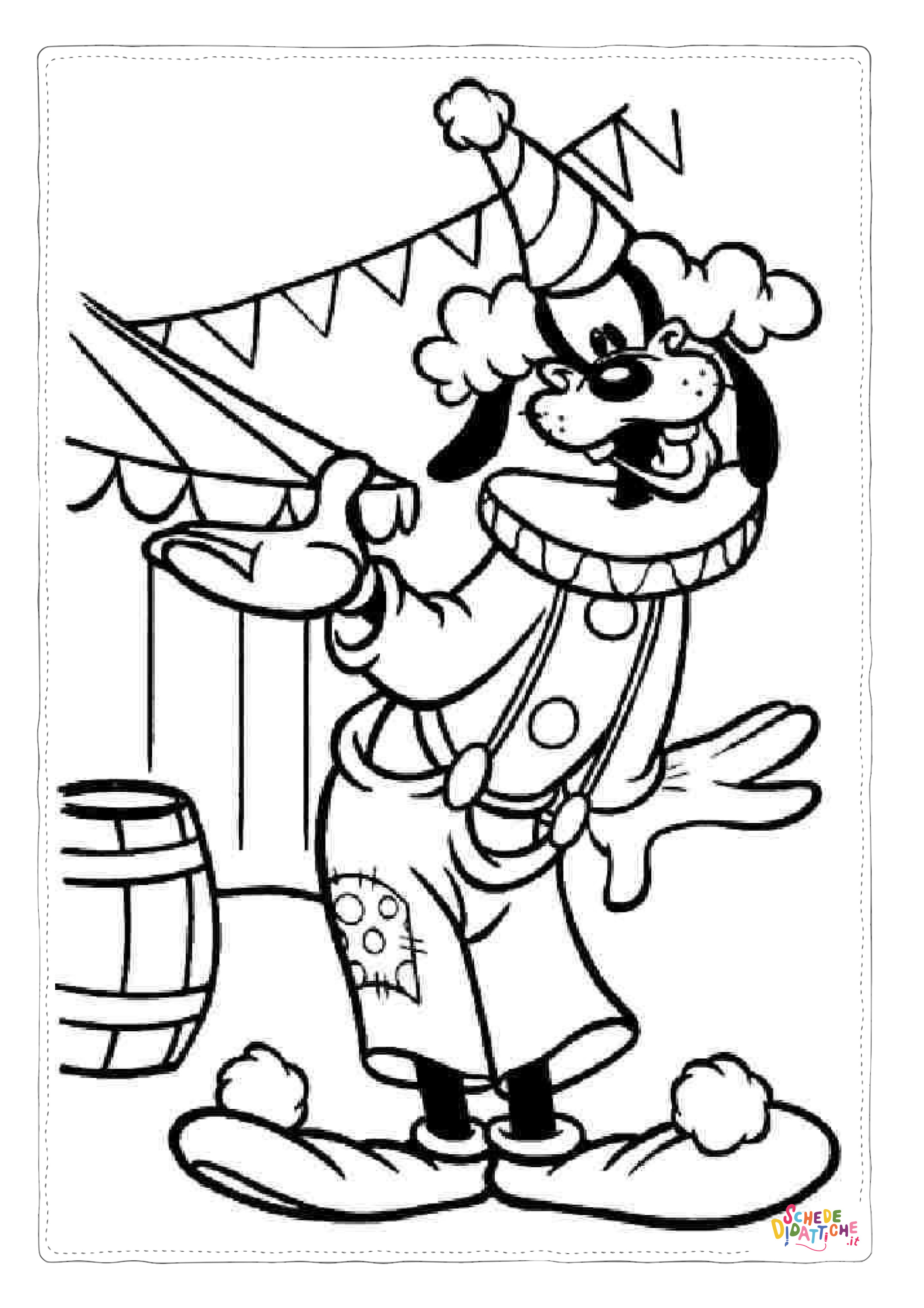 Disegno di Pippo da stampare e colorare 3