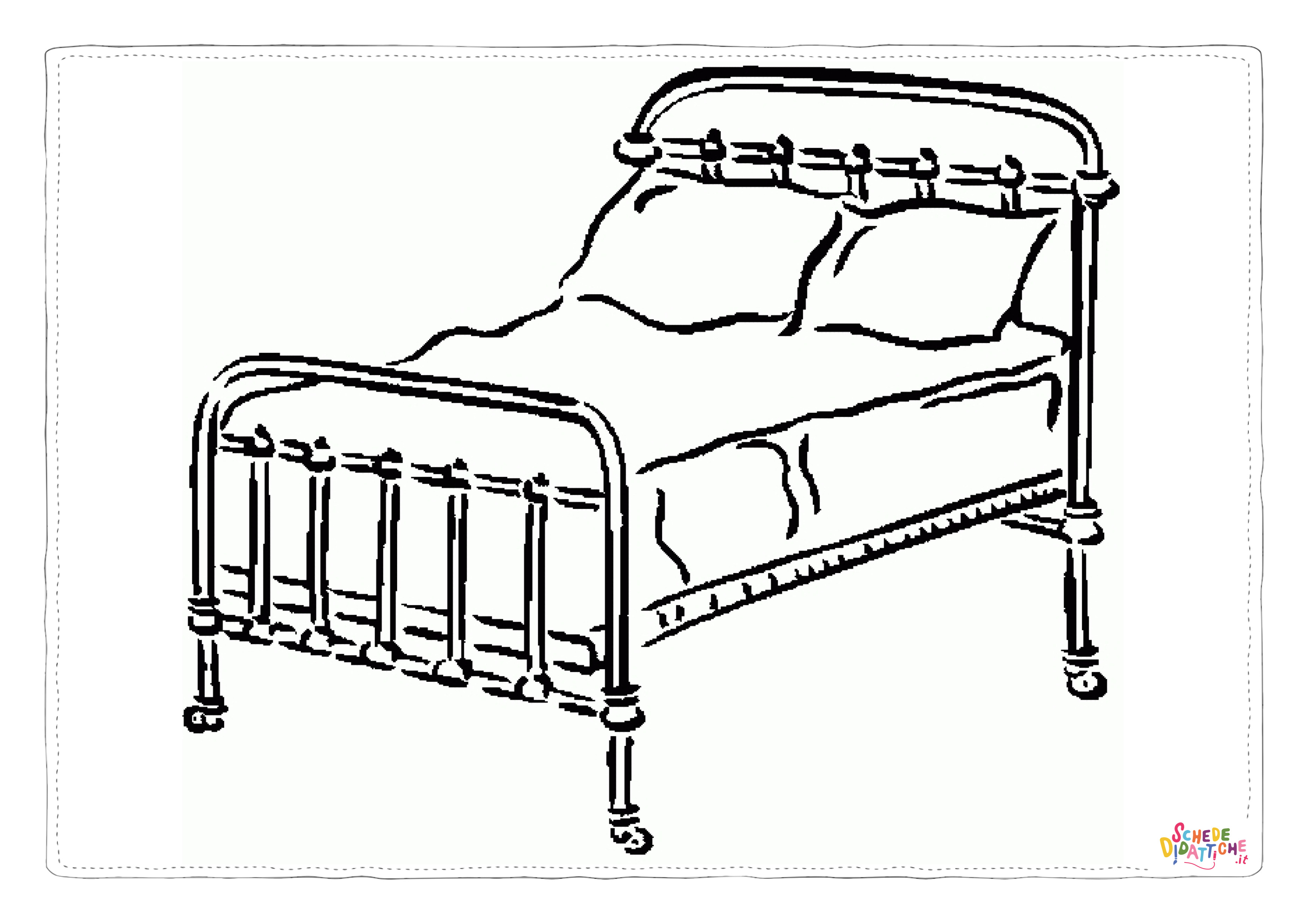 Disegno "Disegno di arredamento da stampare e colorare 19" Disegno di arredamento da stampare e colorare 19