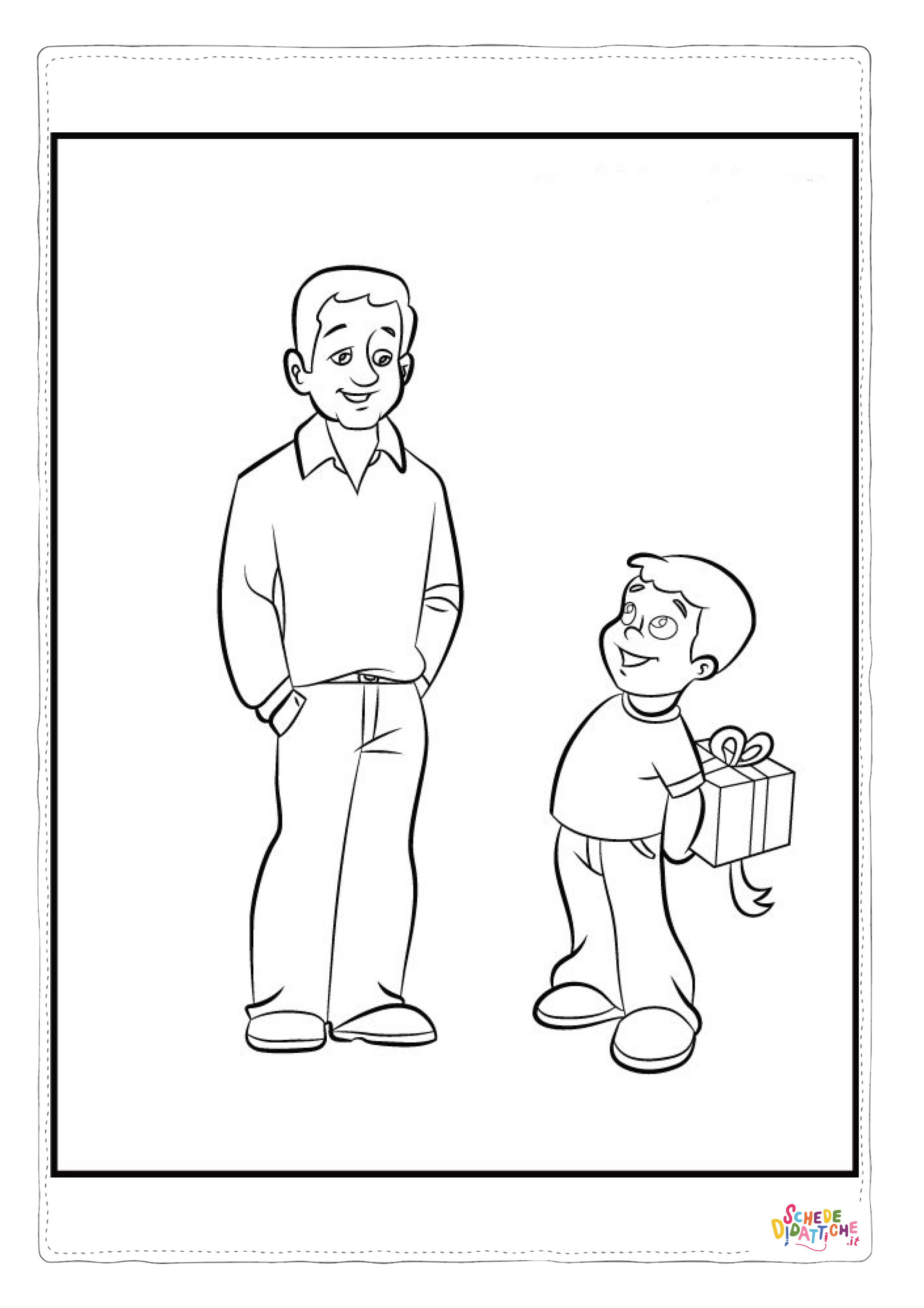Disegno "Disegno di membro della famiglia da stampare e colorare 3" Disegno di membro della famiglia da stampare e colorare 3