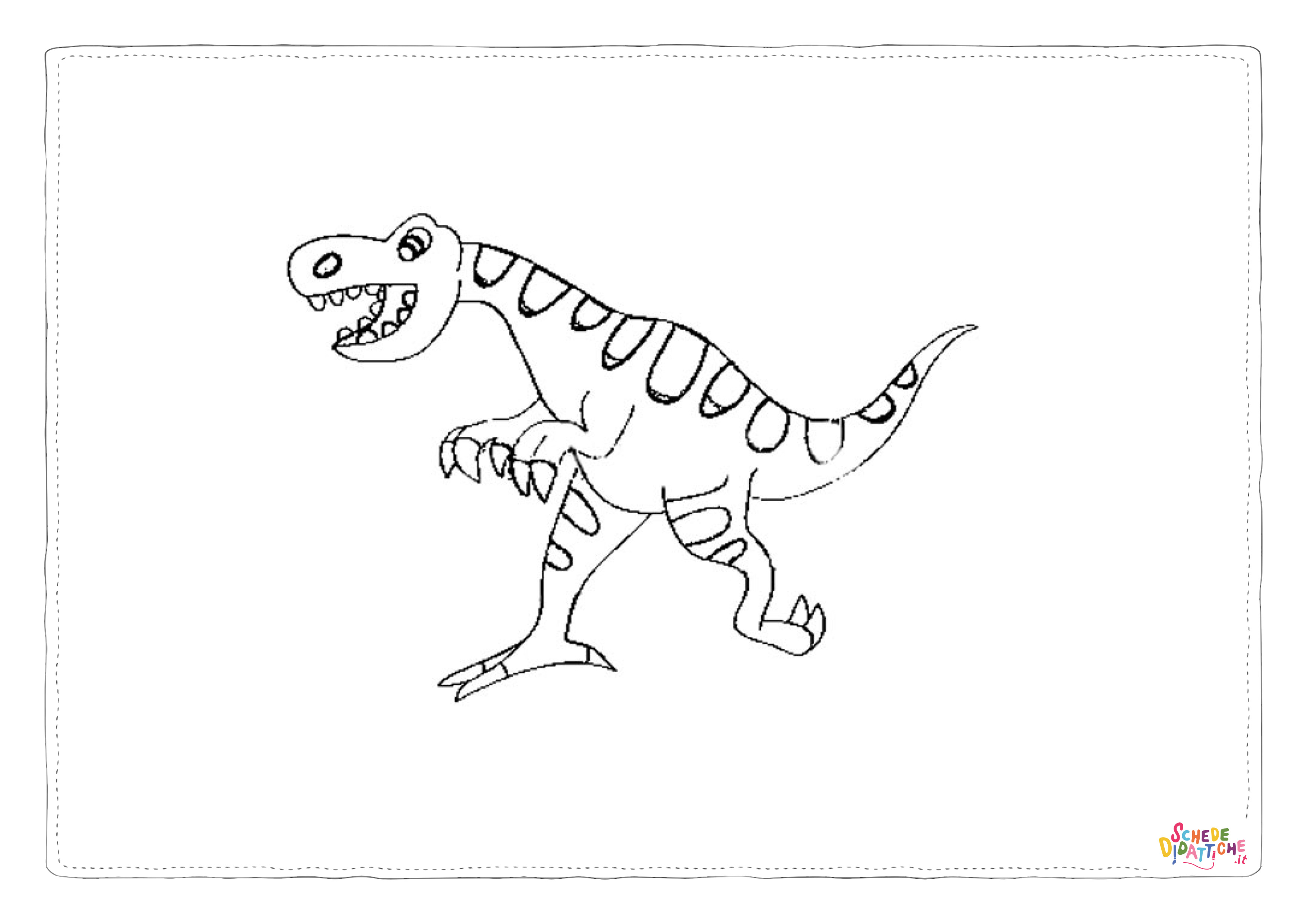 Disegno "Disegno di Tirannosauro da stampare e colorare 68" Disegno di Tirannosauro da stampare e colorare 68