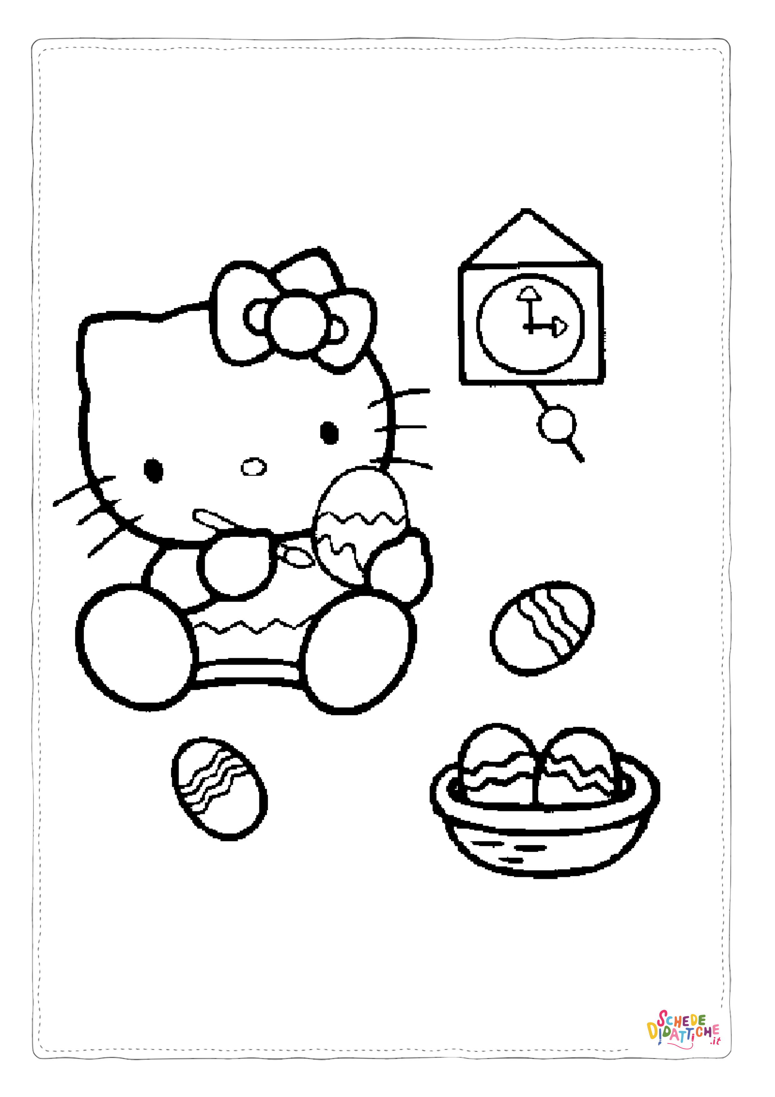 Disegno "Disegno di Hello Kitty da stampare e colorare 21" Disegno di Hello Kitty da stampare e colorare 21