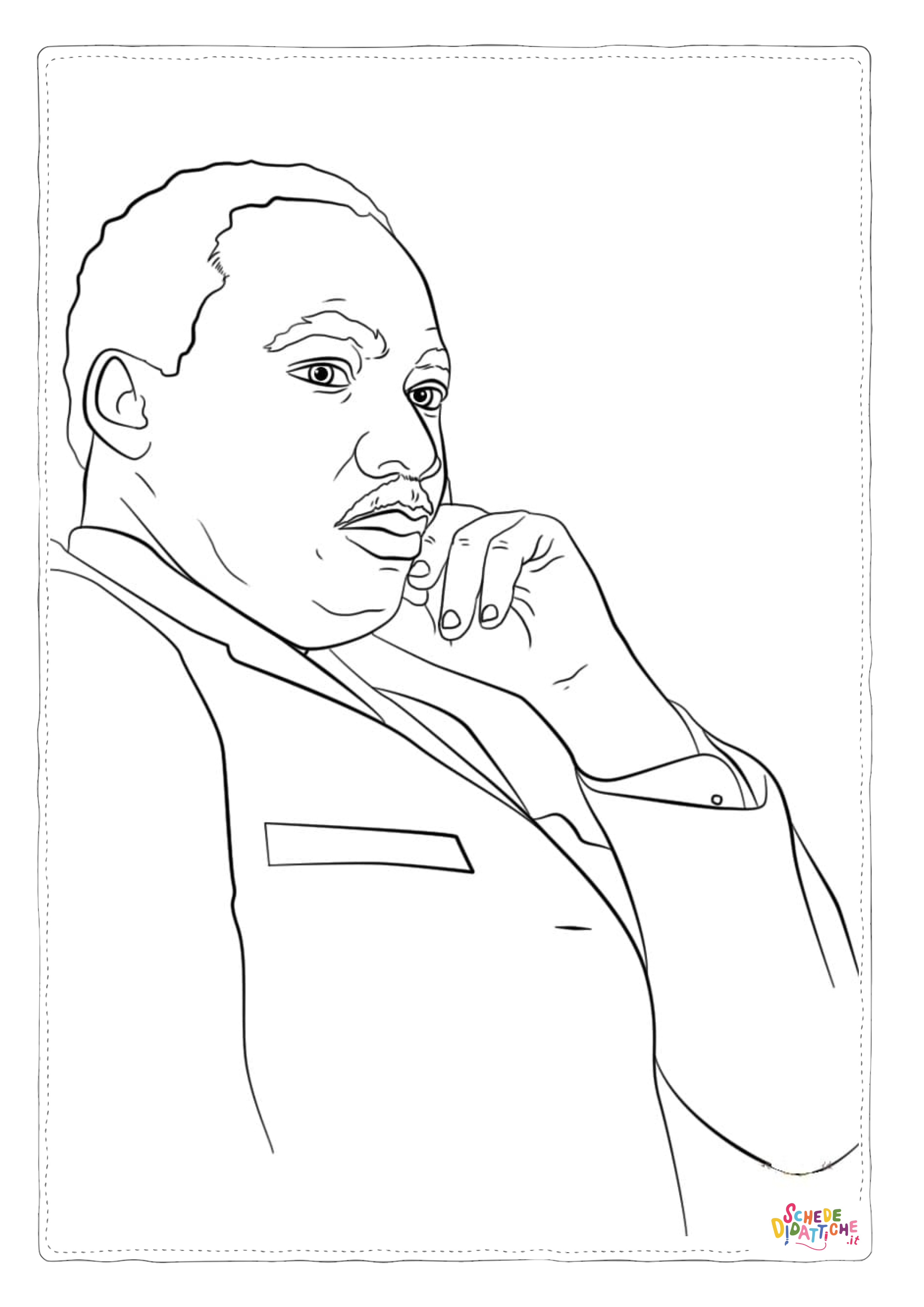 Disegno di persona famosa da stampare e colorare 7