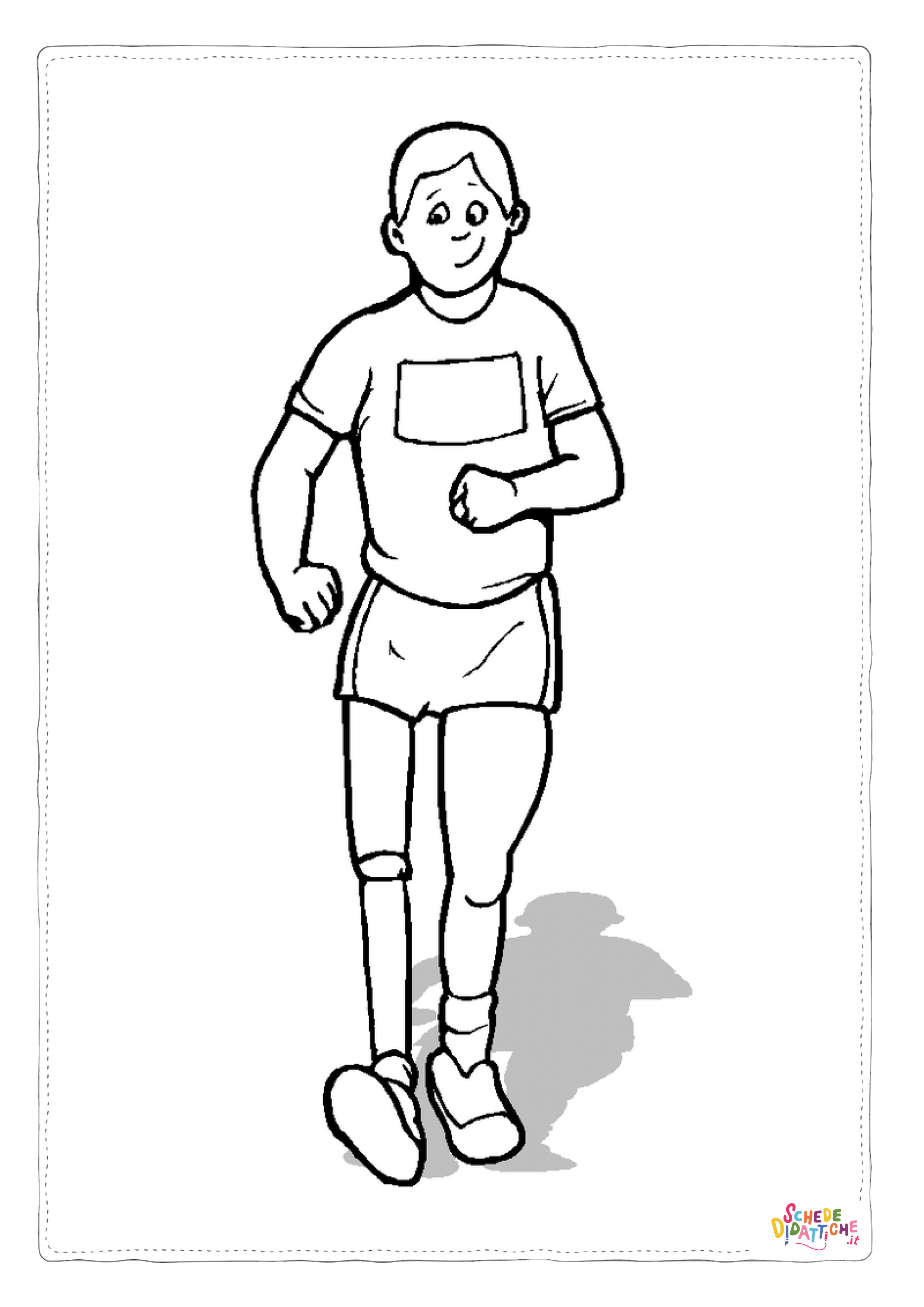 Disegno "Disegno di atleta paralimpico da stampare e colorare 7" Disegno di atleta paralimpico da stampare e colorare 7