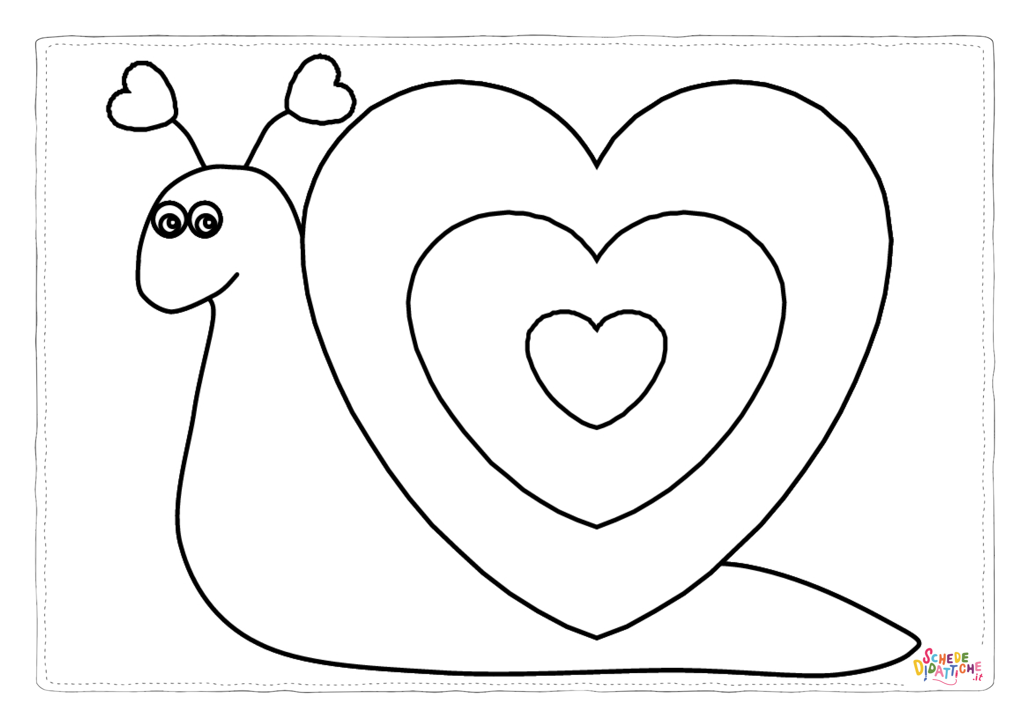 Disegno di lumaca da stampare e colorare 20