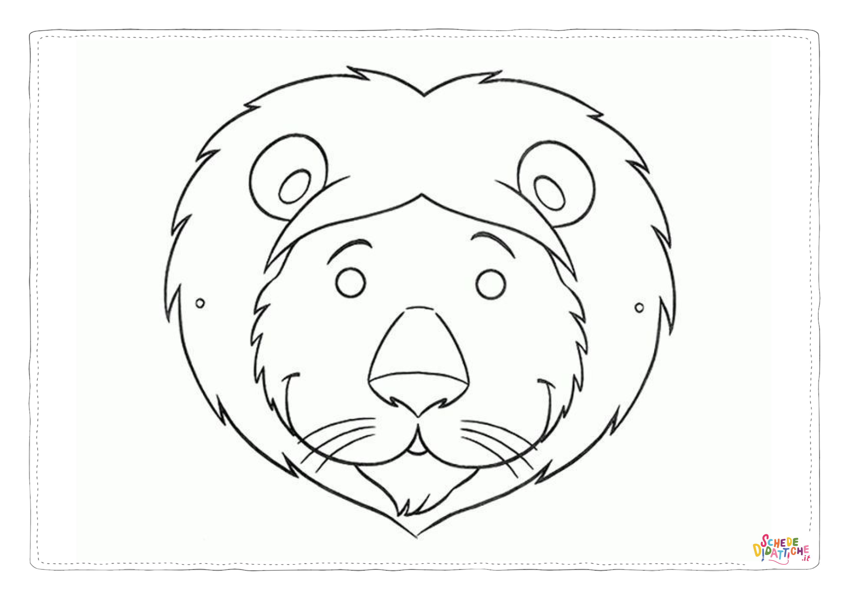 Disegno di leone da stampare e colorare 103