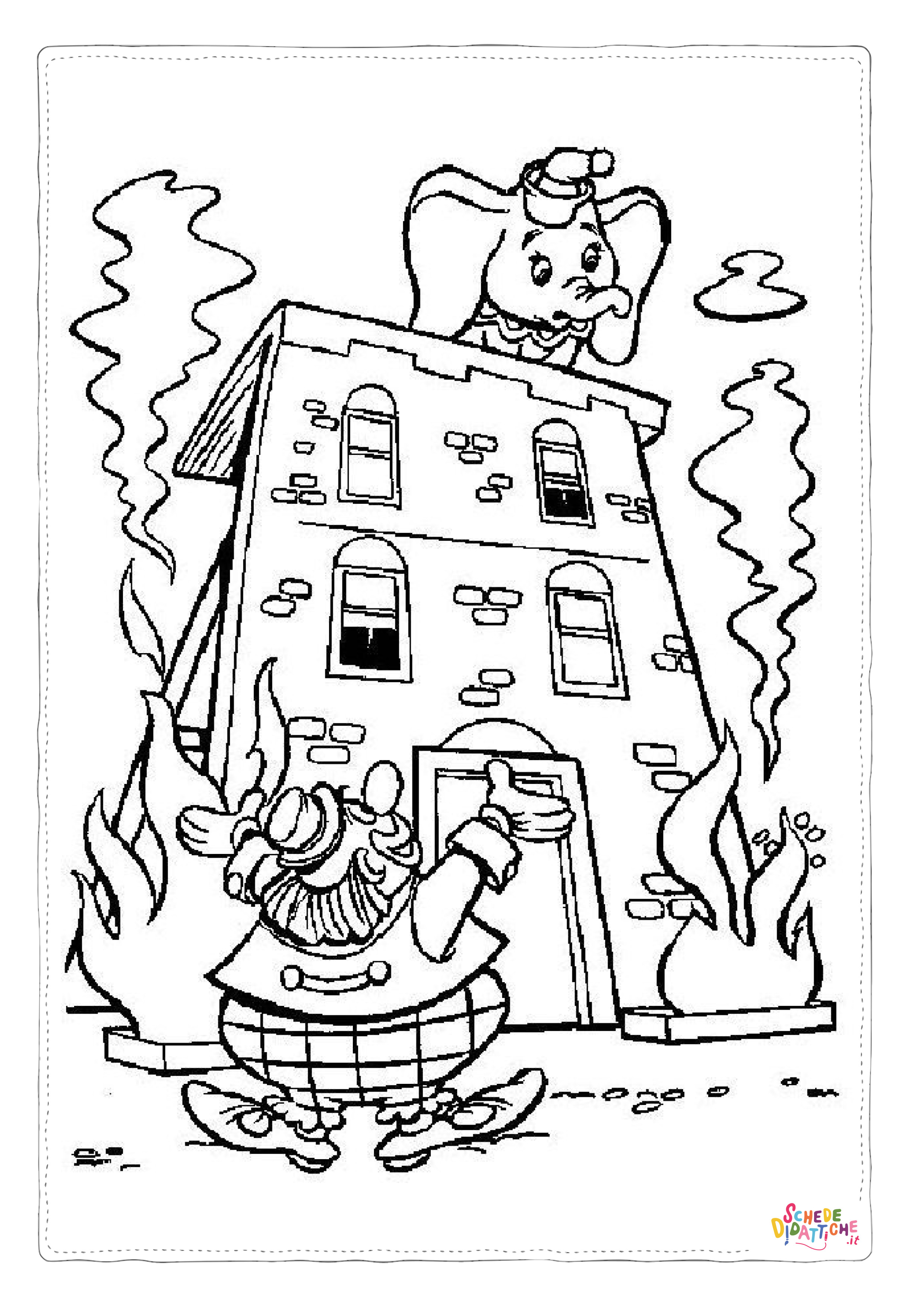Disegno "Disegno di Dumbo da stampare e colorare 71" Disegno di Dumbo da stampare e colorare 71