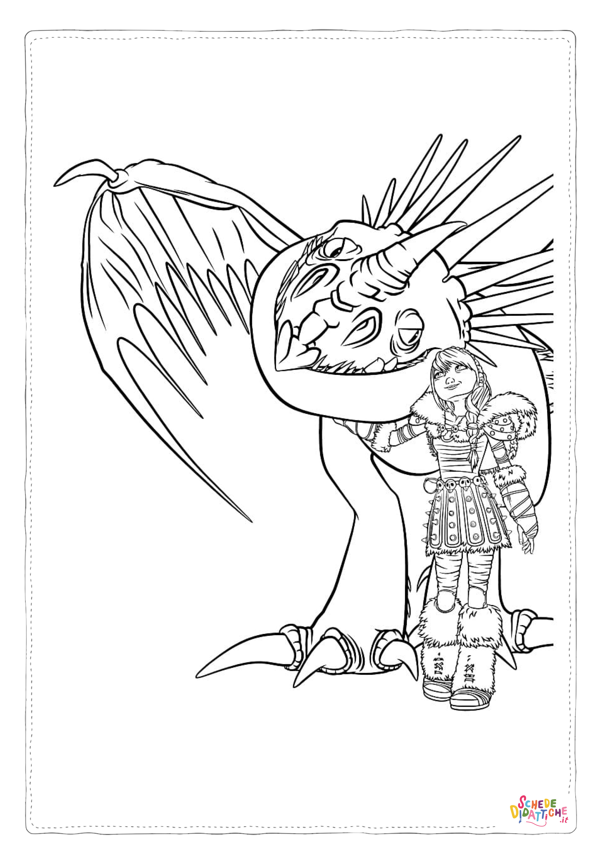 Disegno "Disegno di Dragon Trainer da stampare e colorare 25" Disegno di Dragon Trainer da stampare e colorare 25