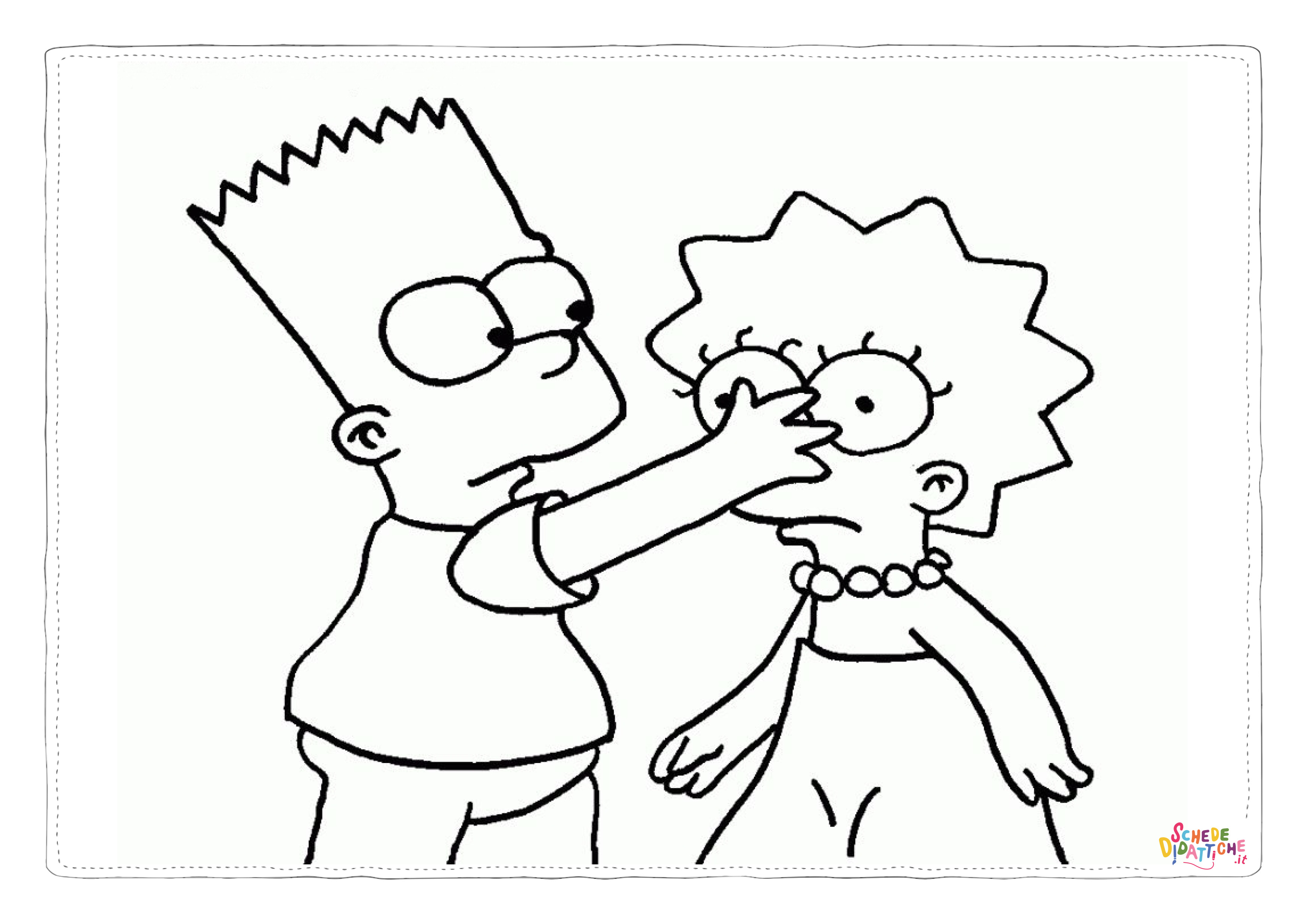 Disegno di I Simpson da stampare e colorare 51