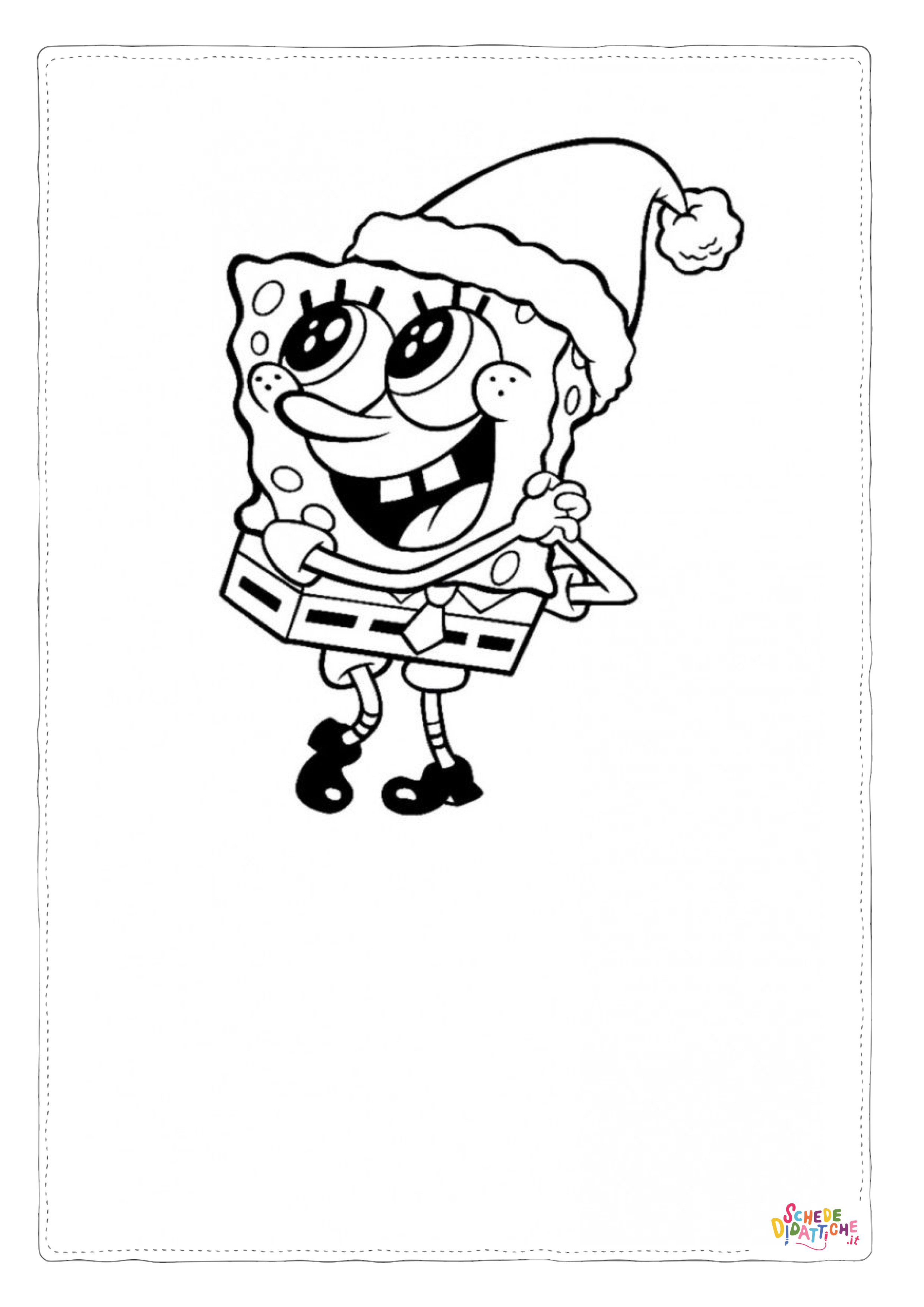 Disegno "Disegno di Spongebob da stampare e colorare 68" Disegno di Spongebob da stampare e colorare 68