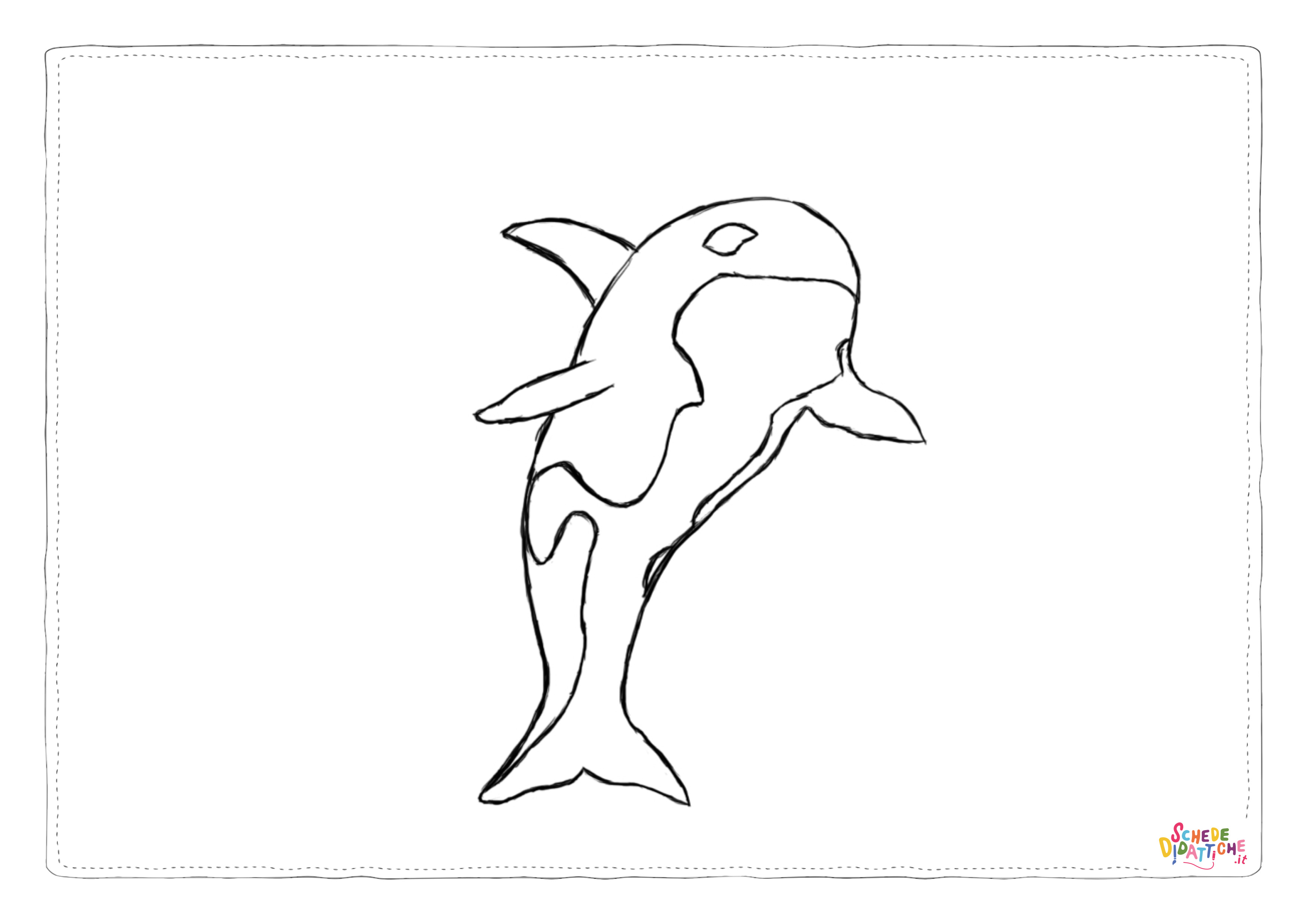 Disegno "Disegno di delfino da stampare e colorare 32" Disegno di delfino da stampare e colorare 32