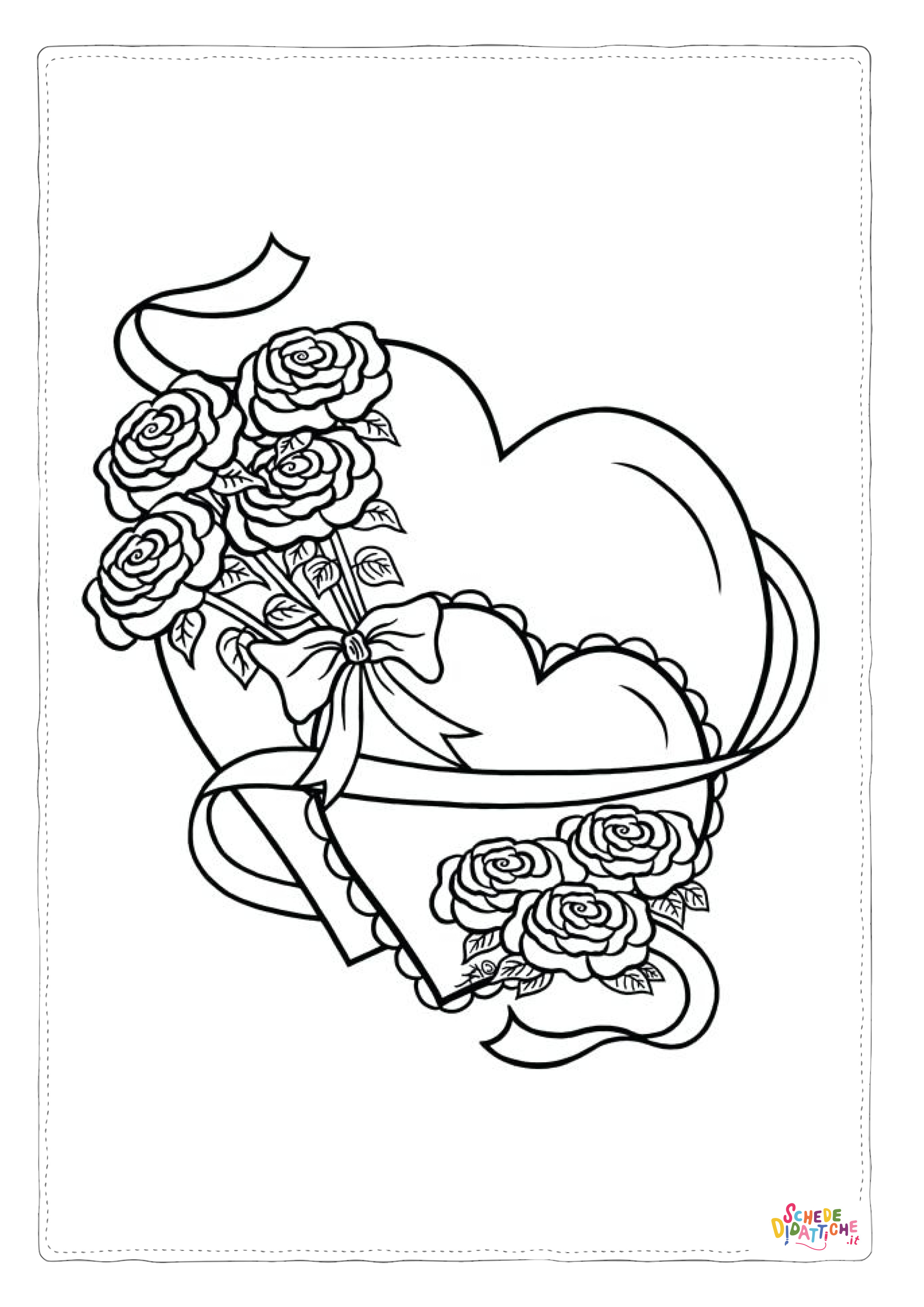Disegno "Disegno di cuore da stampare e colorare 38" Disegno di cuore da stampare e colorare 38