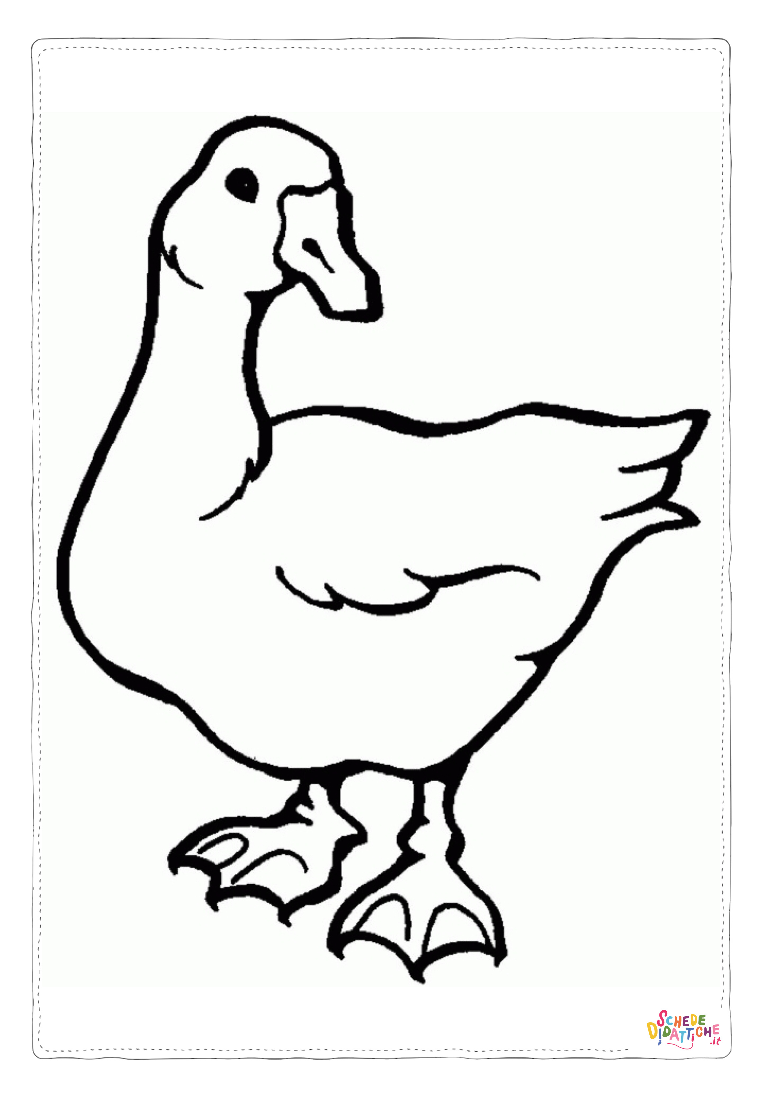 Disegno di cigno da stampare e colorare 26