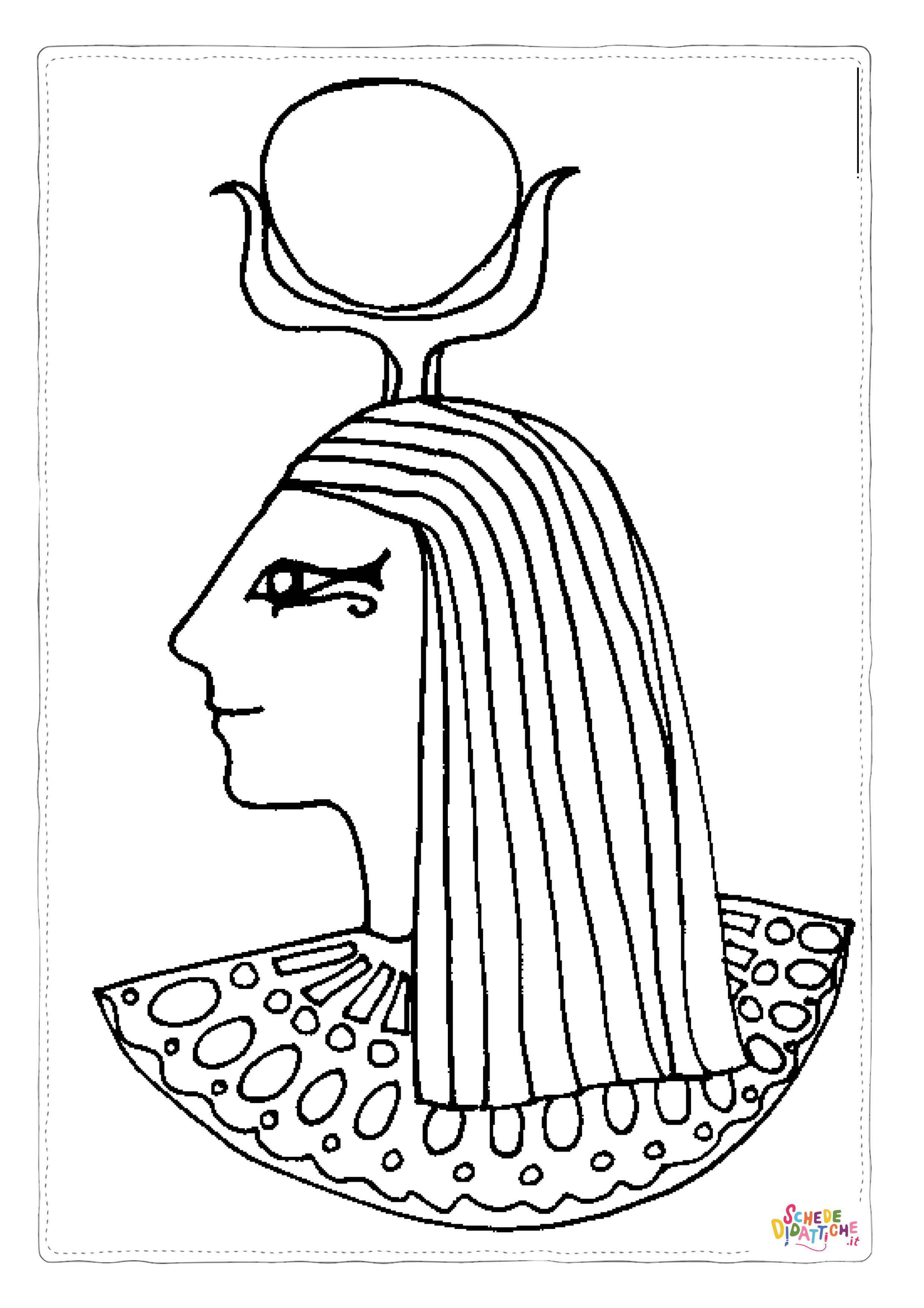 Disegno "Disegno di Impero Egizio da stampare e colorare 29" Disegno di Impero Egizio da stampare e colorare 29