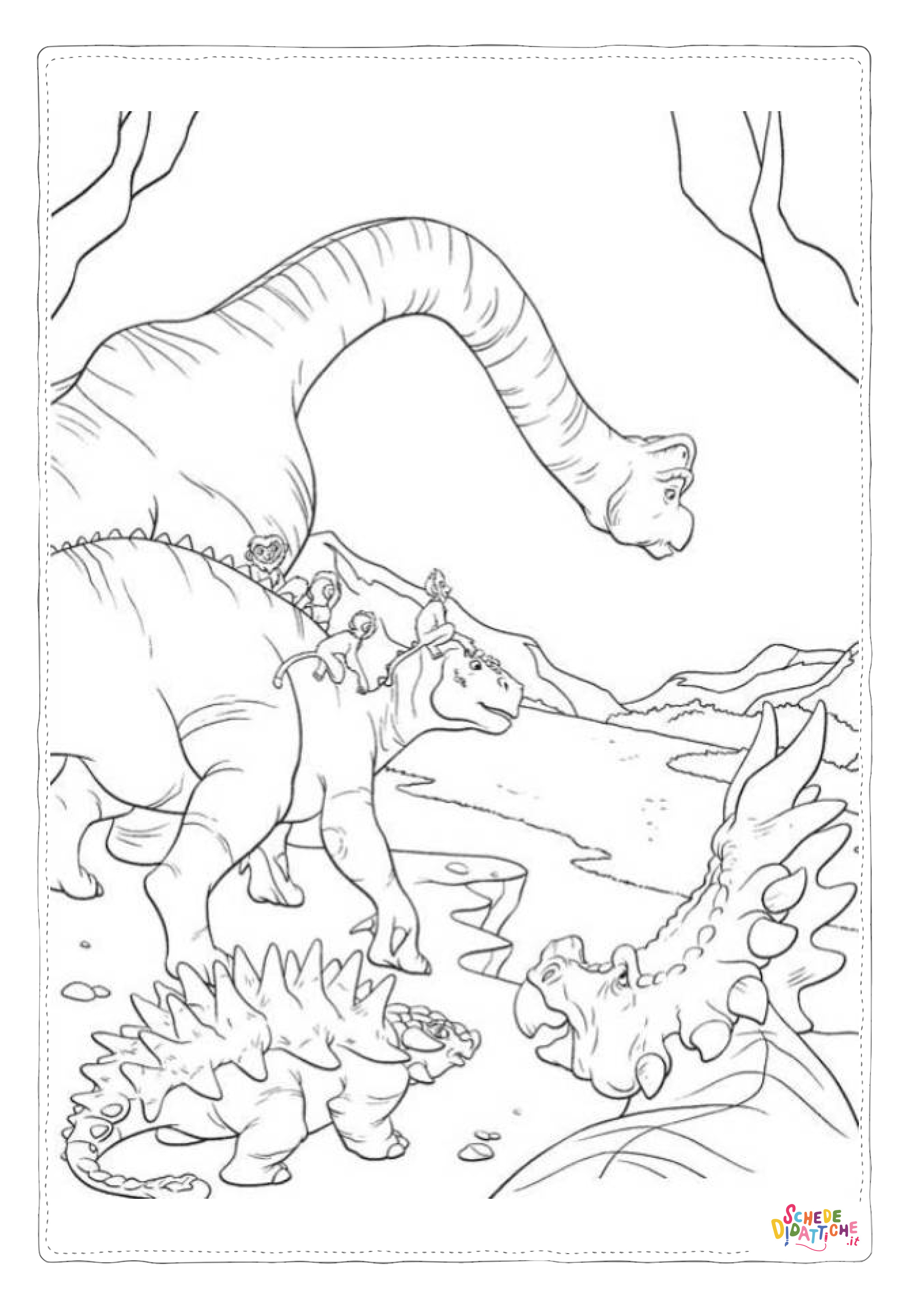 Disegno di Dinosauri - Il film da stampare e colorare 14