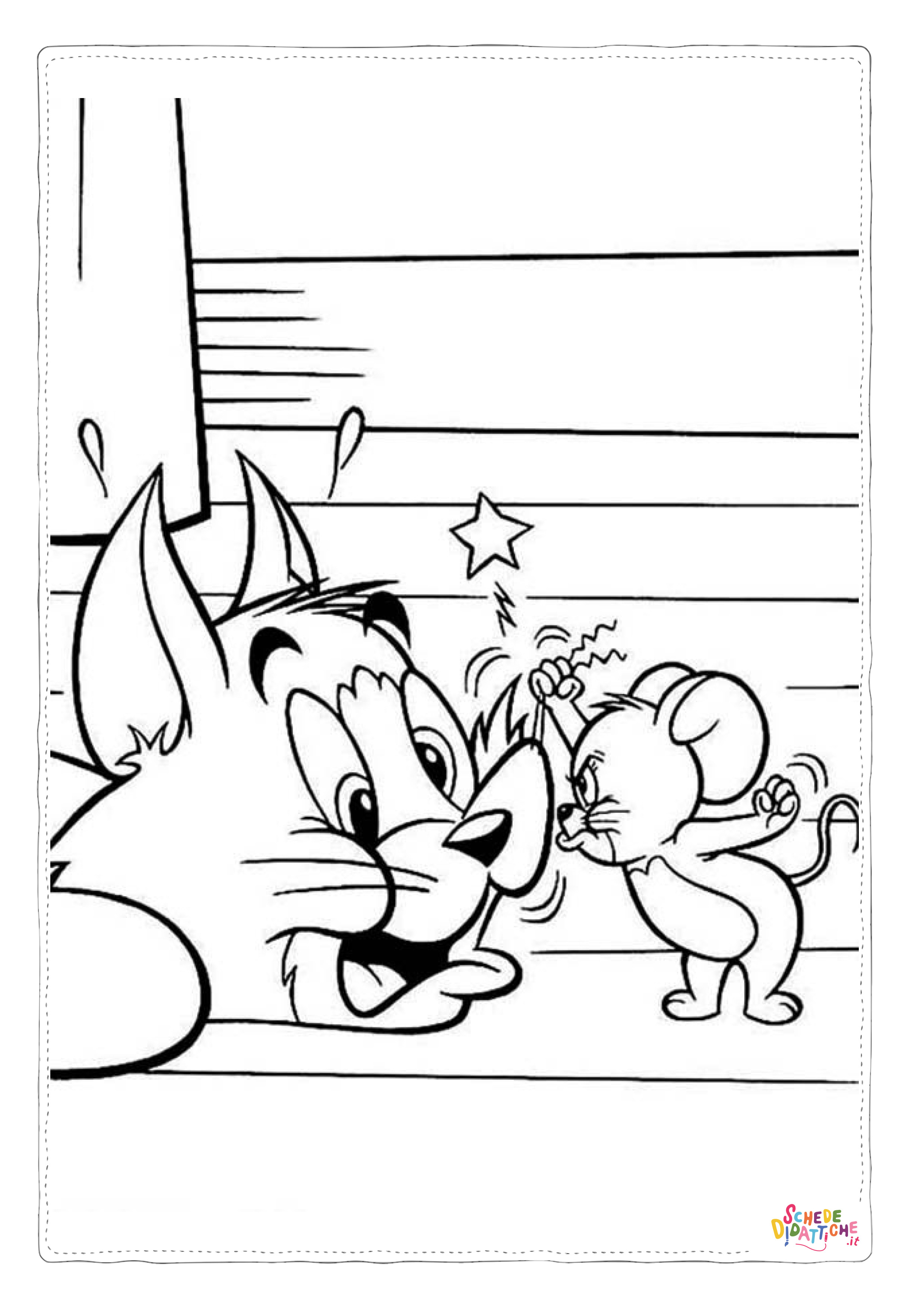 Disegno di Tom e Jerry da stampare e colorare 24