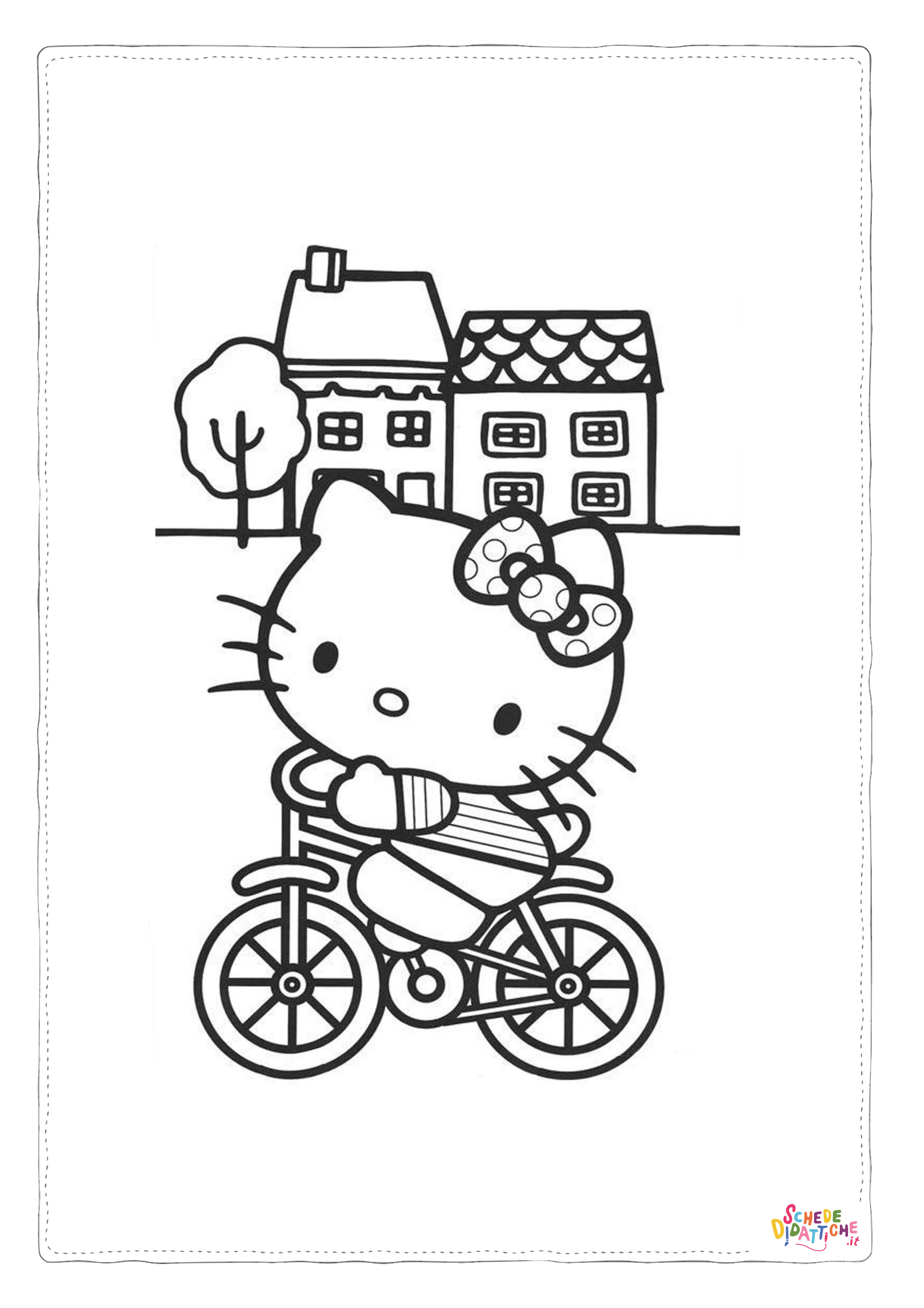 Disegno "Disegno di Hello Kitty da stampare e colorare 72" Disegno di Hello Kitty da stampare e colorare 72