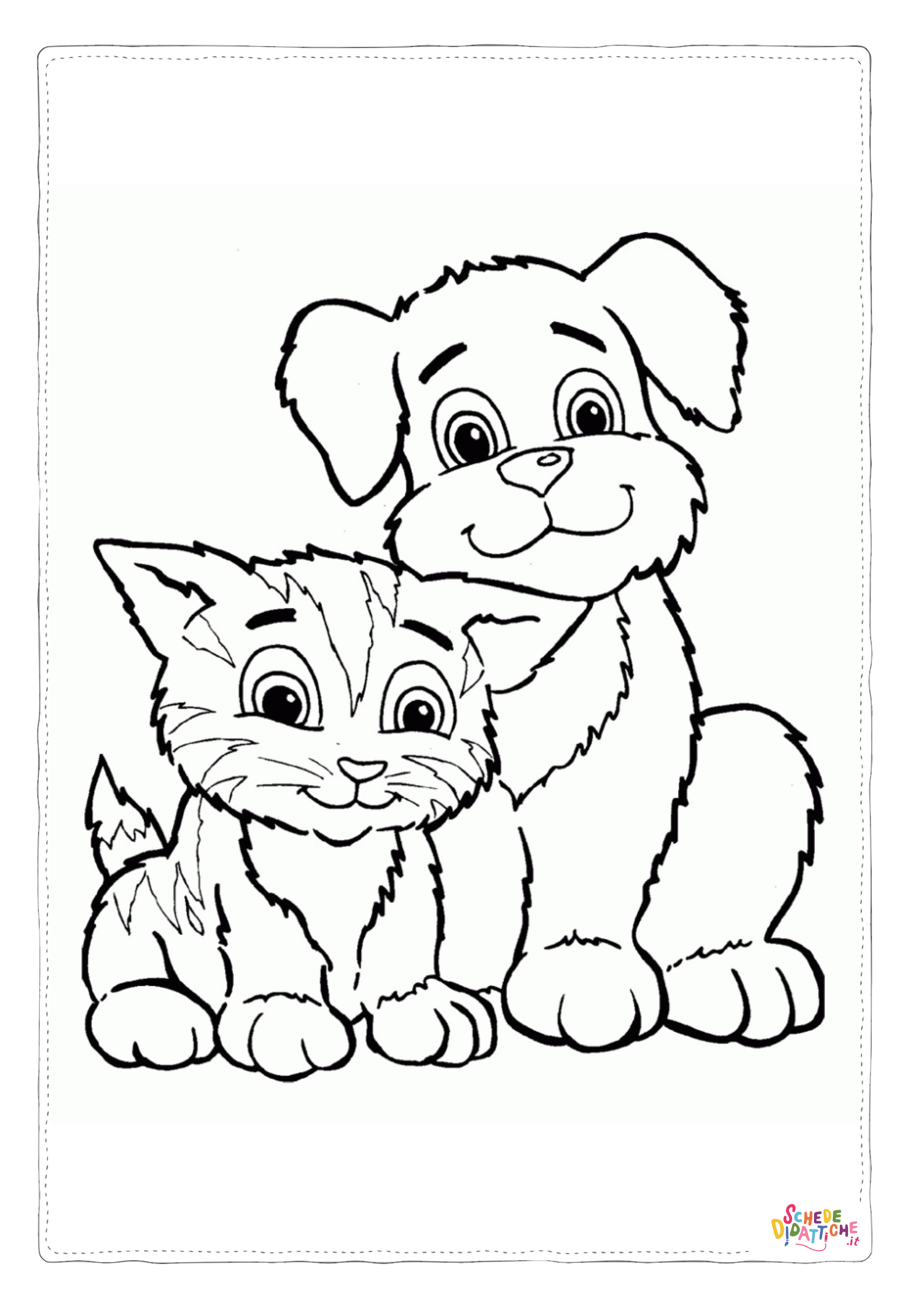 Disegno "Disegno di gatto da stampare e colorare 1" Disegno di gatto da stampare e colorare 1