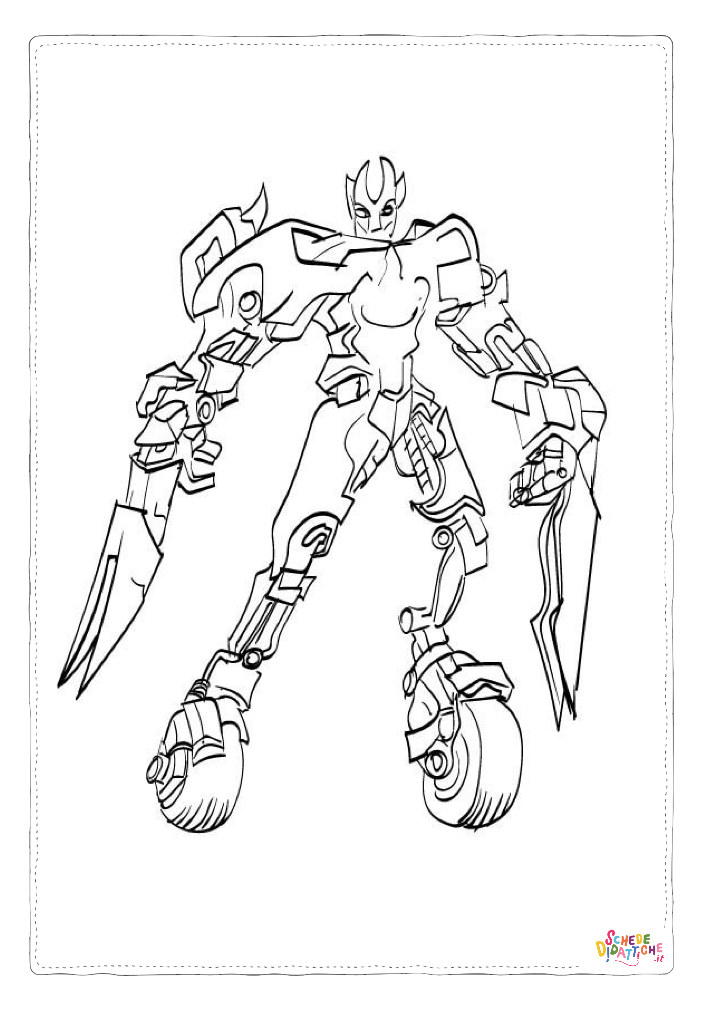 Disegno di Transformers da stampare e colorare 31