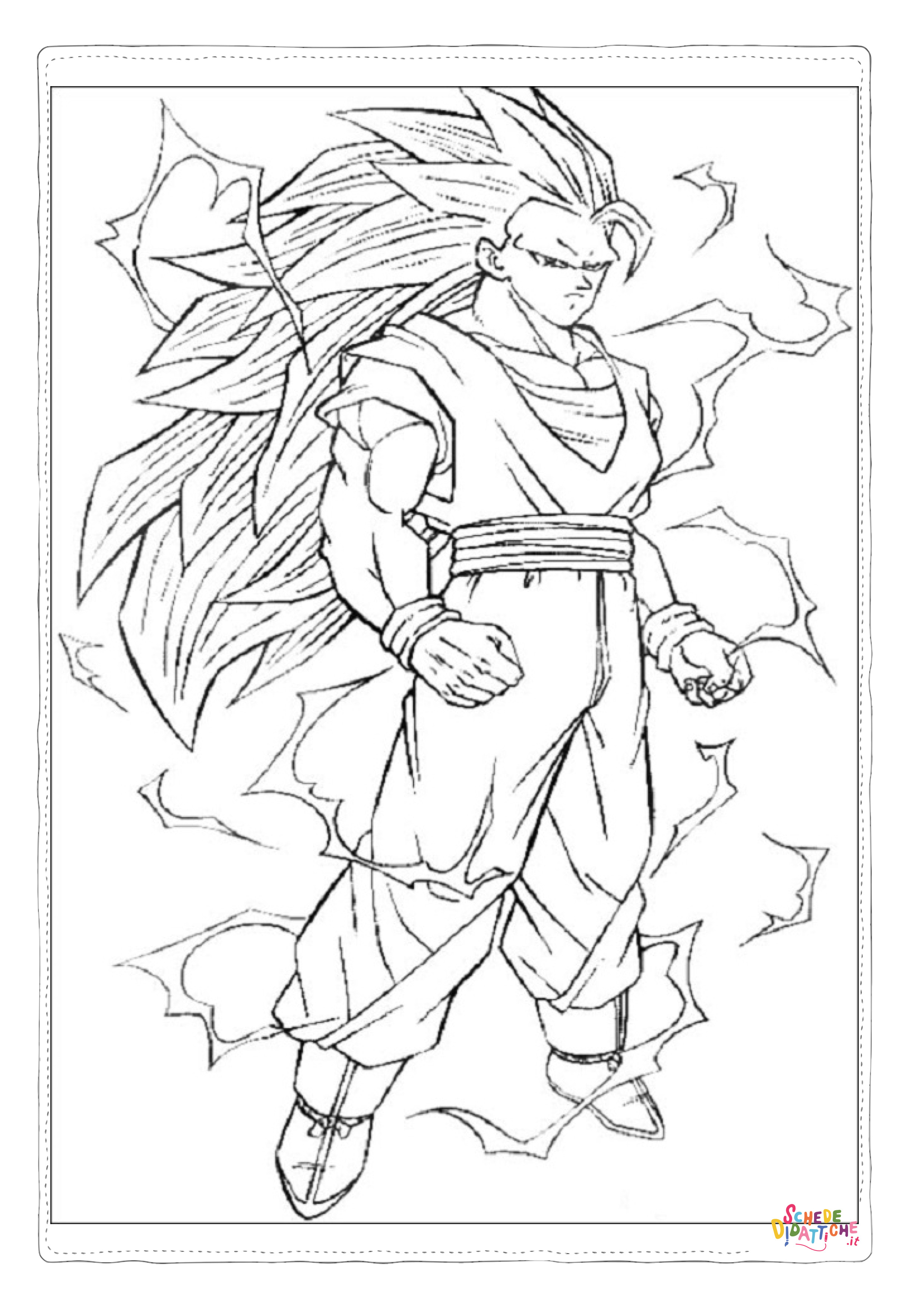 Disegno "Disegno di Dragon Ball da stampare e colorare 122" Disegno di Dragon Ball da stampare e colorare 122