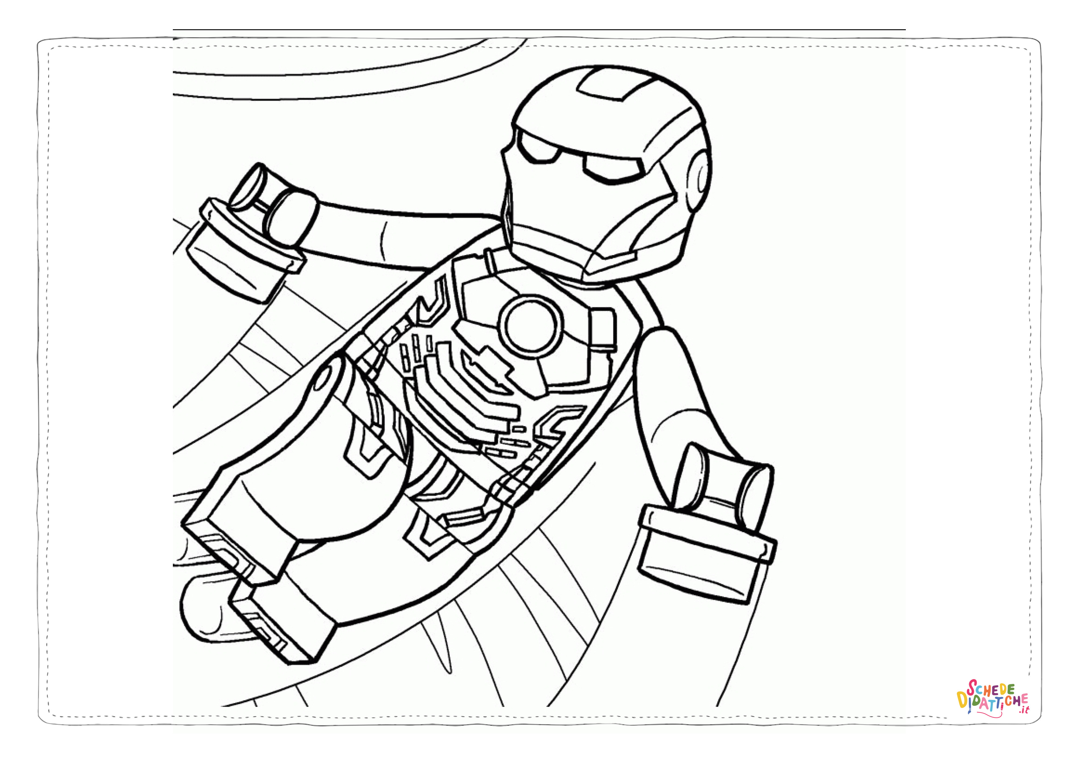 Disegno di LEGO Avengers da stampare e colorare