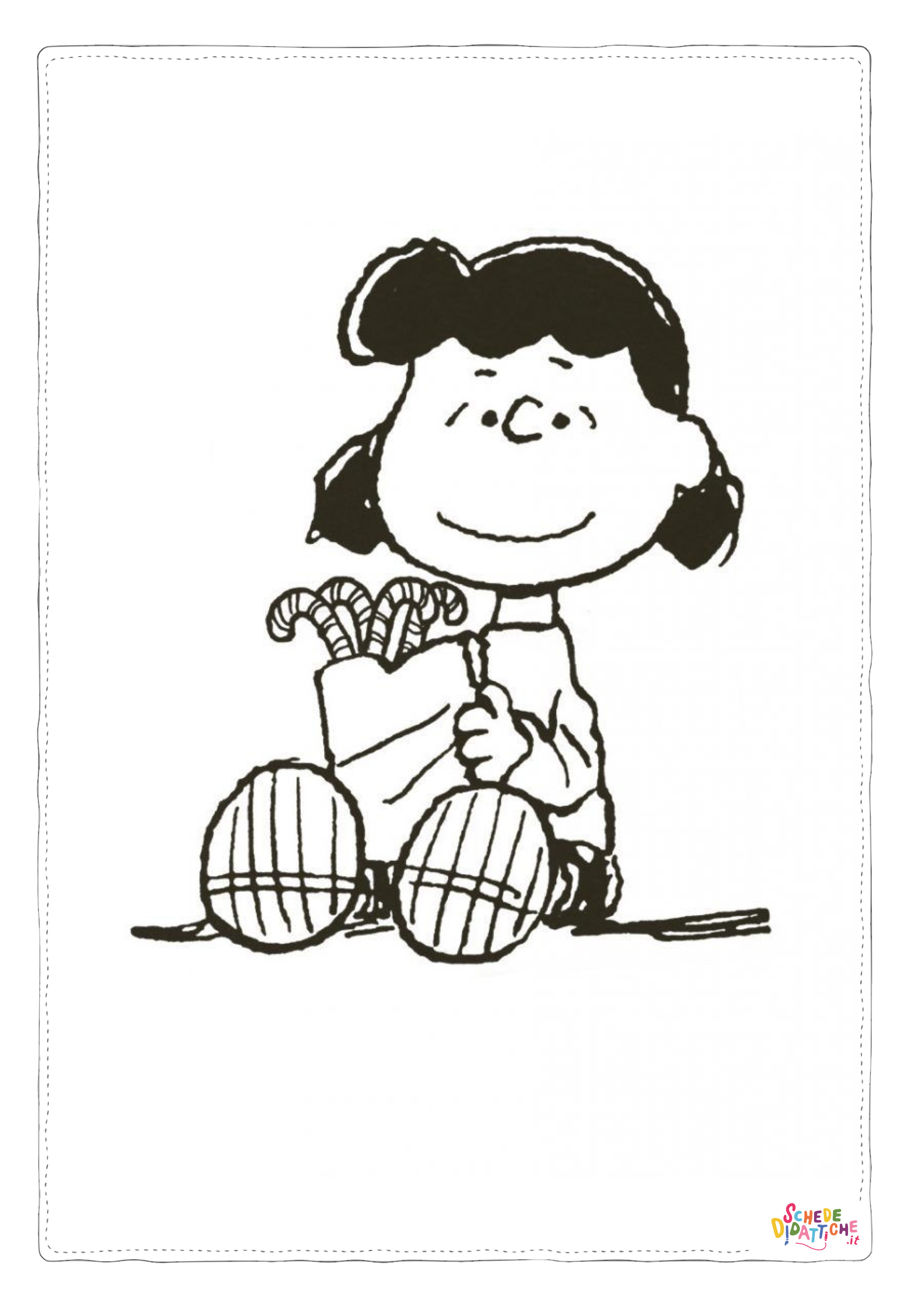 Disegno "Disegno di Snoopy da stampare e colorare 53" Disegno di Snoopy da stampare e colorare 53