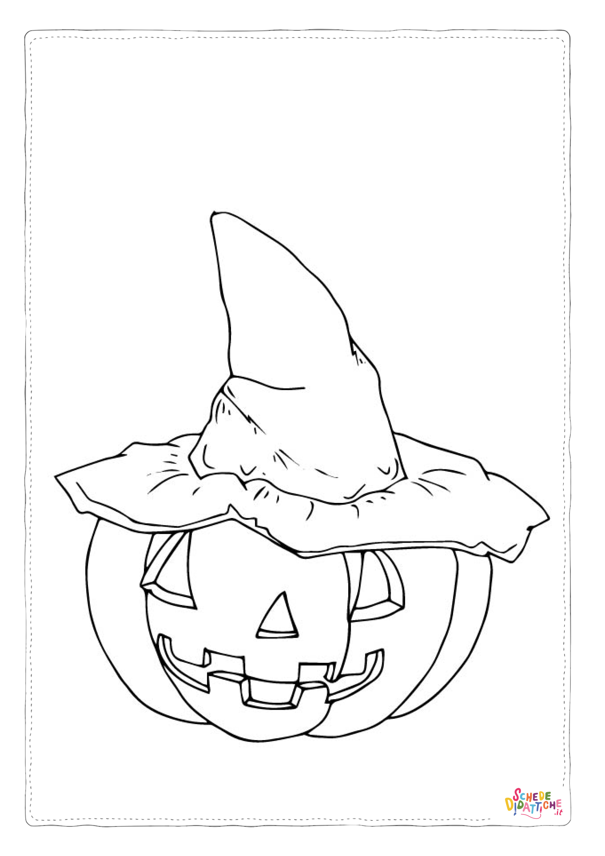 Disegno "Disegno di zucca di Halloween da stampare e colorare 118" Disegno di zucca di Halloween da stampare e colorare 118