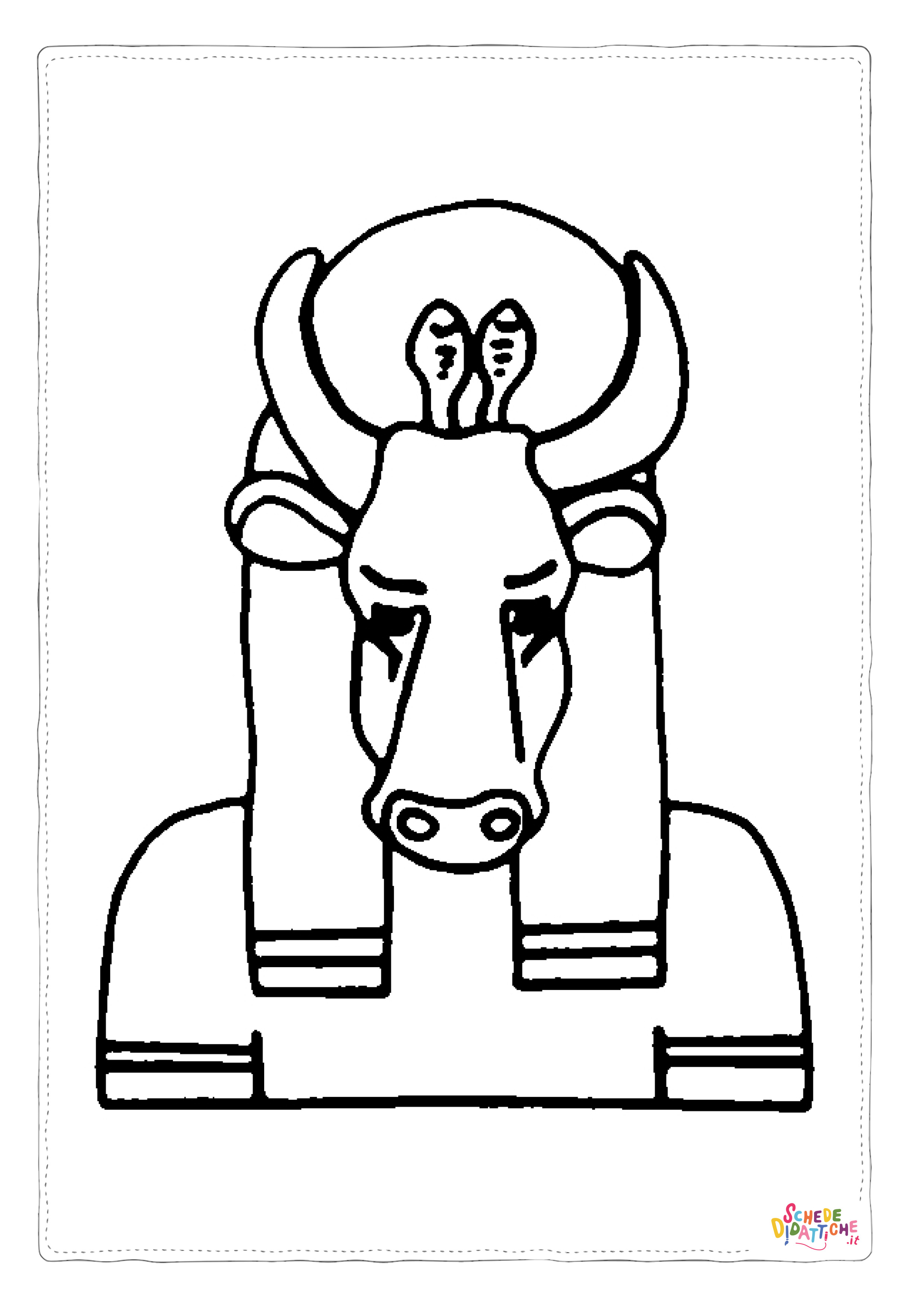 Disegno "Disegno di Impero Egizio da stampare e colorare 26" Disegno di Impero Egizio da stampare e colorare 26