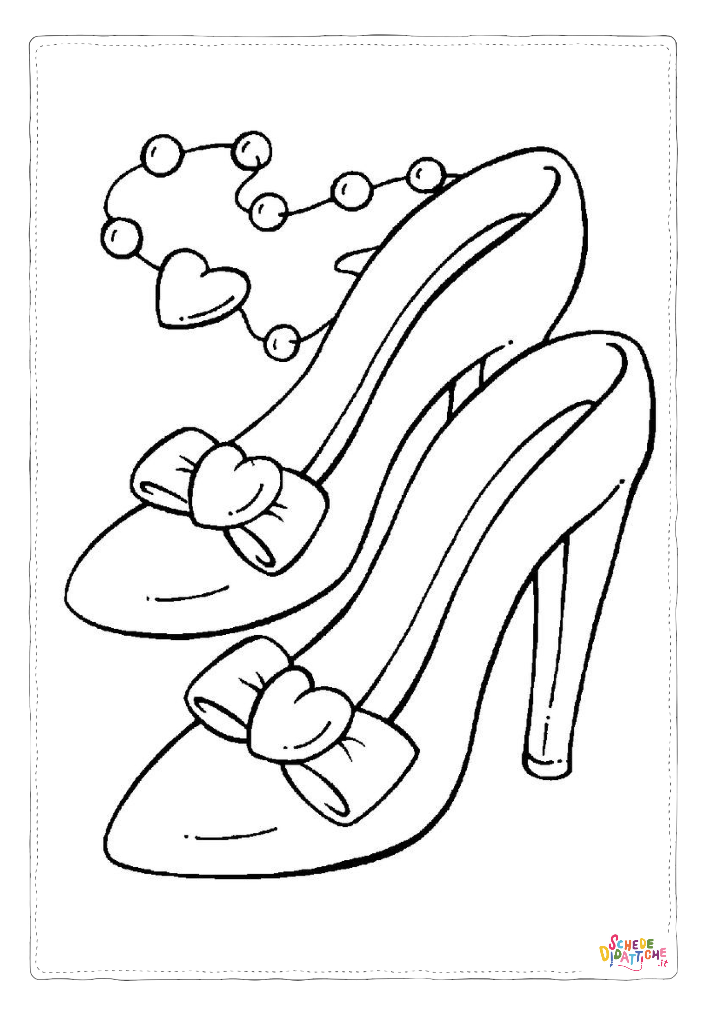 Disegno "Disegno di scarpa da stampare e colorare 22" Disegno di scarpa da stampare e colorare 22