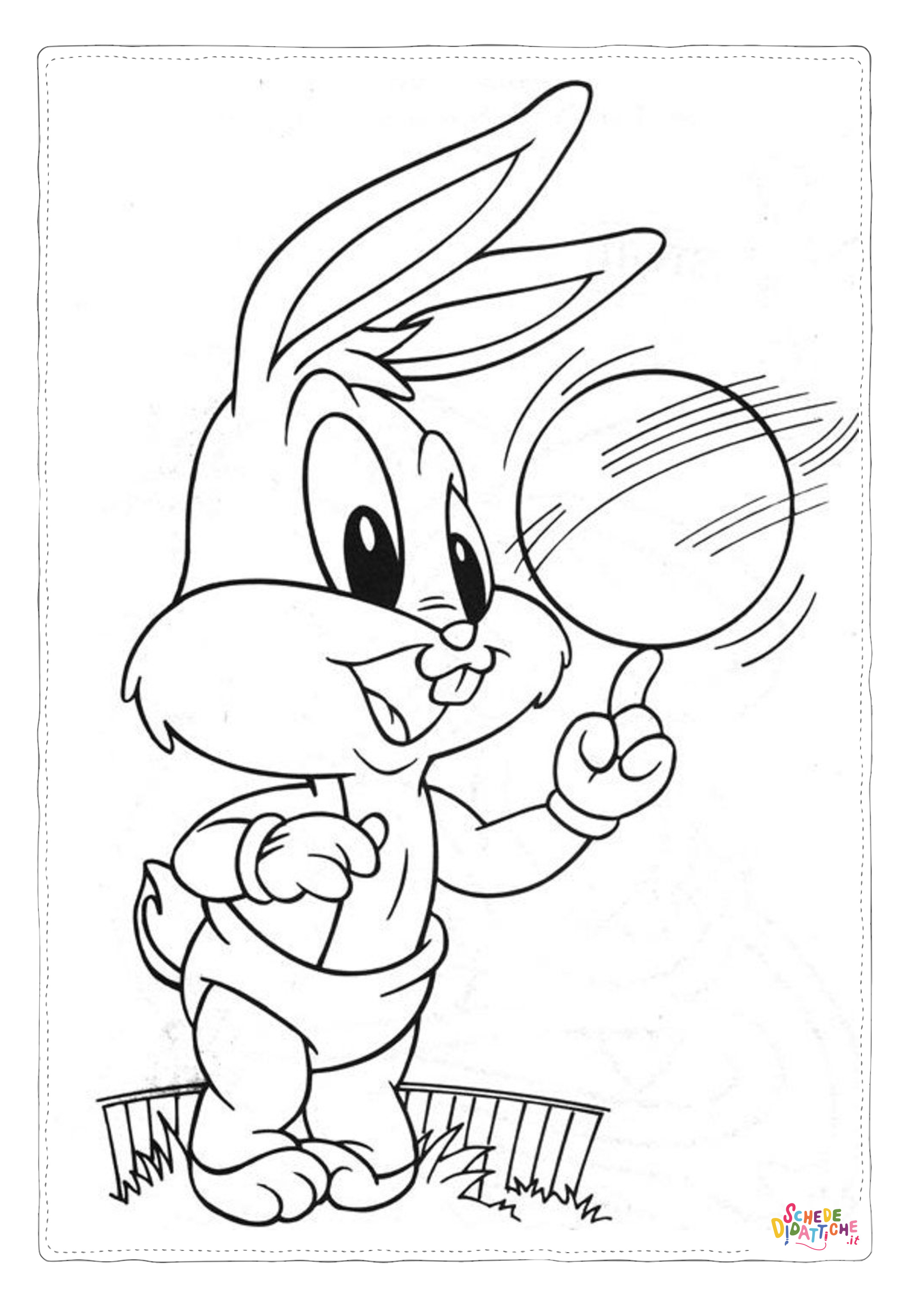 Disegno "Disegno di Bugs Bunny da stampare e colorare 35" Disegno di Bugs Bunny da stampare e colorare 35