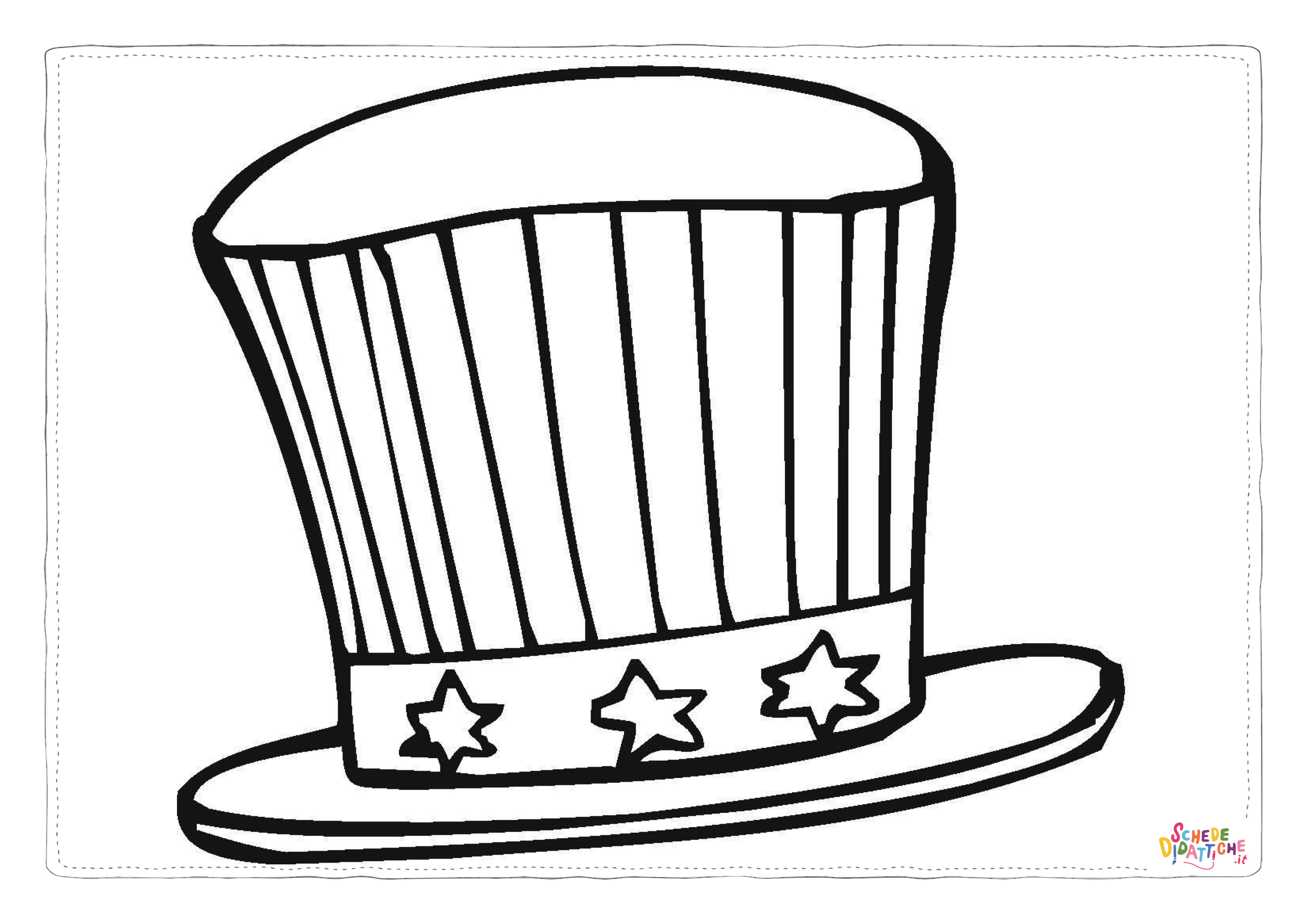 Disegno "Disegno di cappello da stampare e colorare 24" Disegno di cappello da stampare e colorare 24