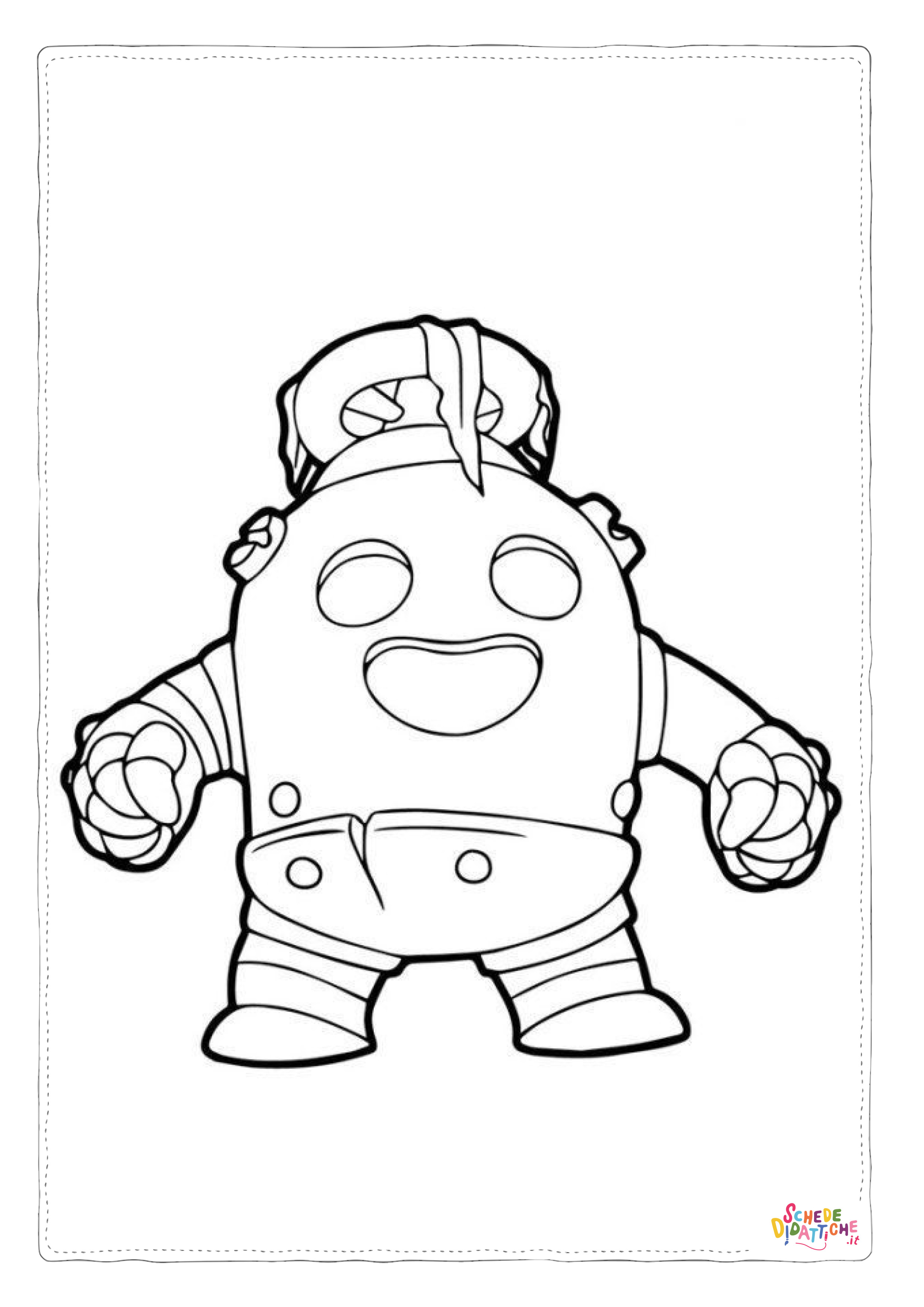 Disegno "Disegno di robot da stampare e colorare 1" Disegno di robot da stampare e colorare 1