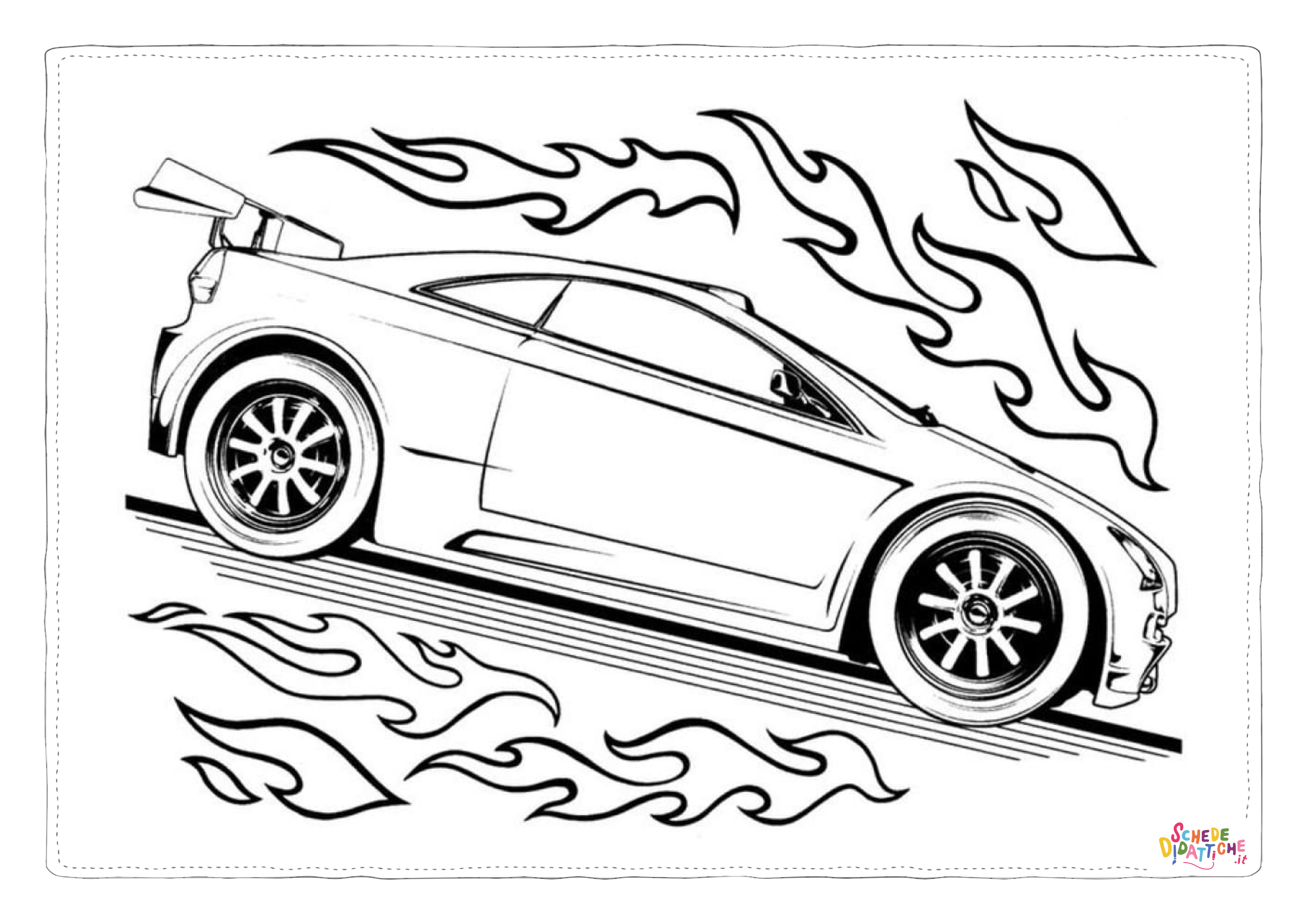 Disegno "Disegno di automobile da stampare e colorare 298" Disegno di automobile da stampare e colorare 298