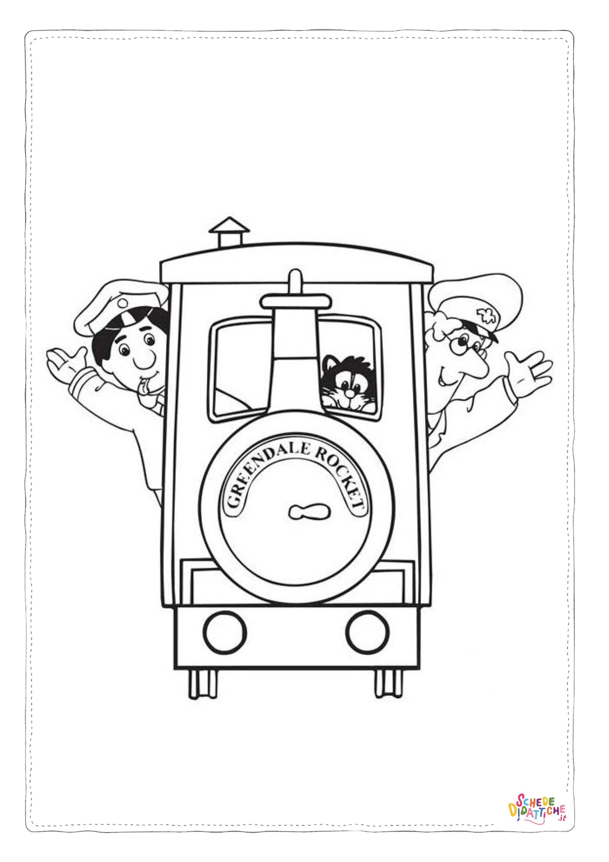 Disegno "Disegno di treno da stampare e colorare 81" Disegno di treno da stampare e colorare 81