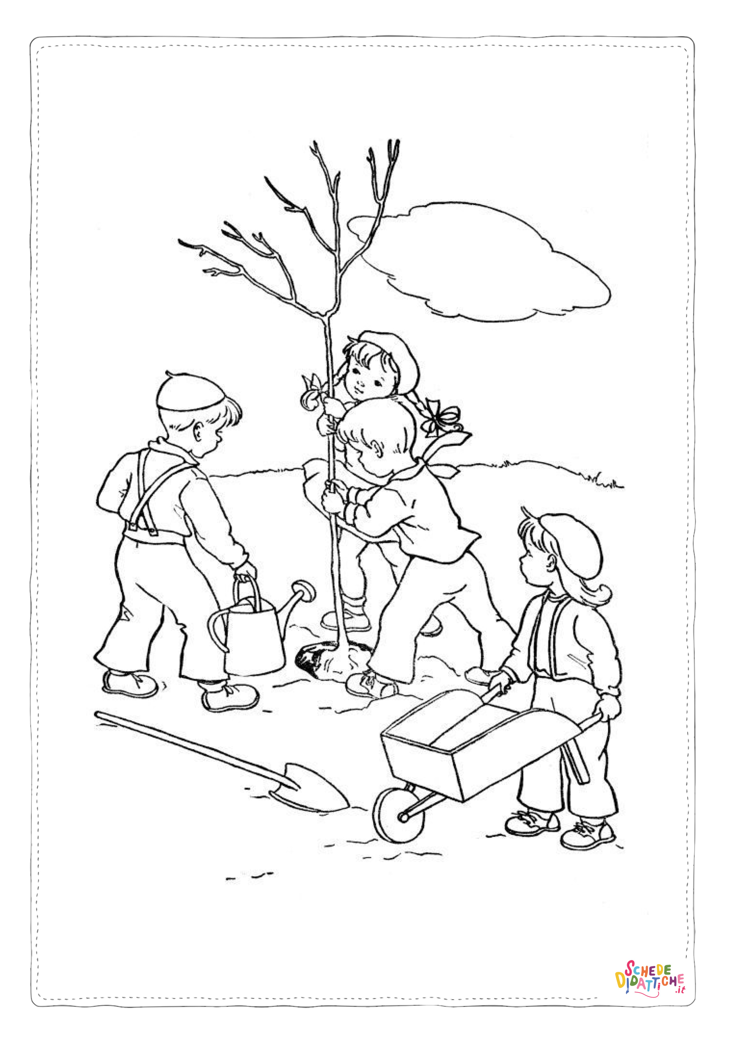 Disegno di giardiniere da stampare e colorare 39