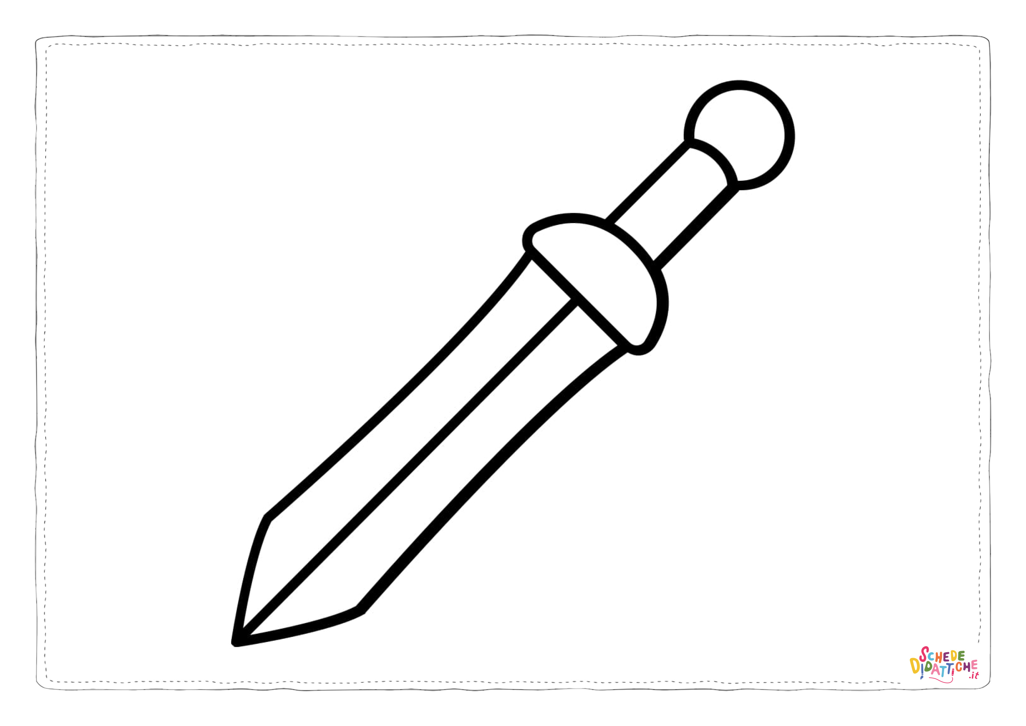 Spade da colorare  2