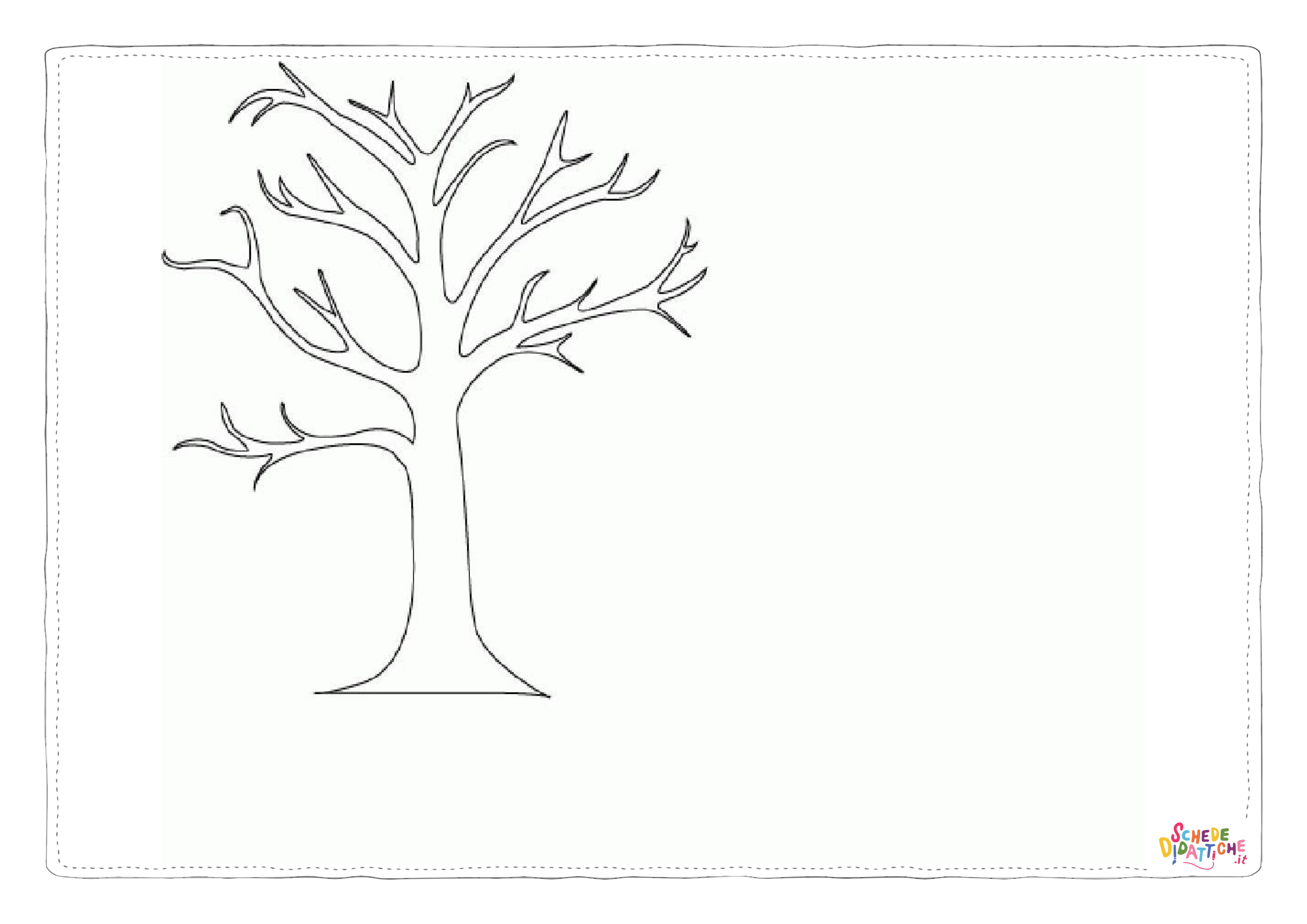 Disegno "Disegno di albero da stampare e colorare 115" Disegno di albero da stampare e colorare 115