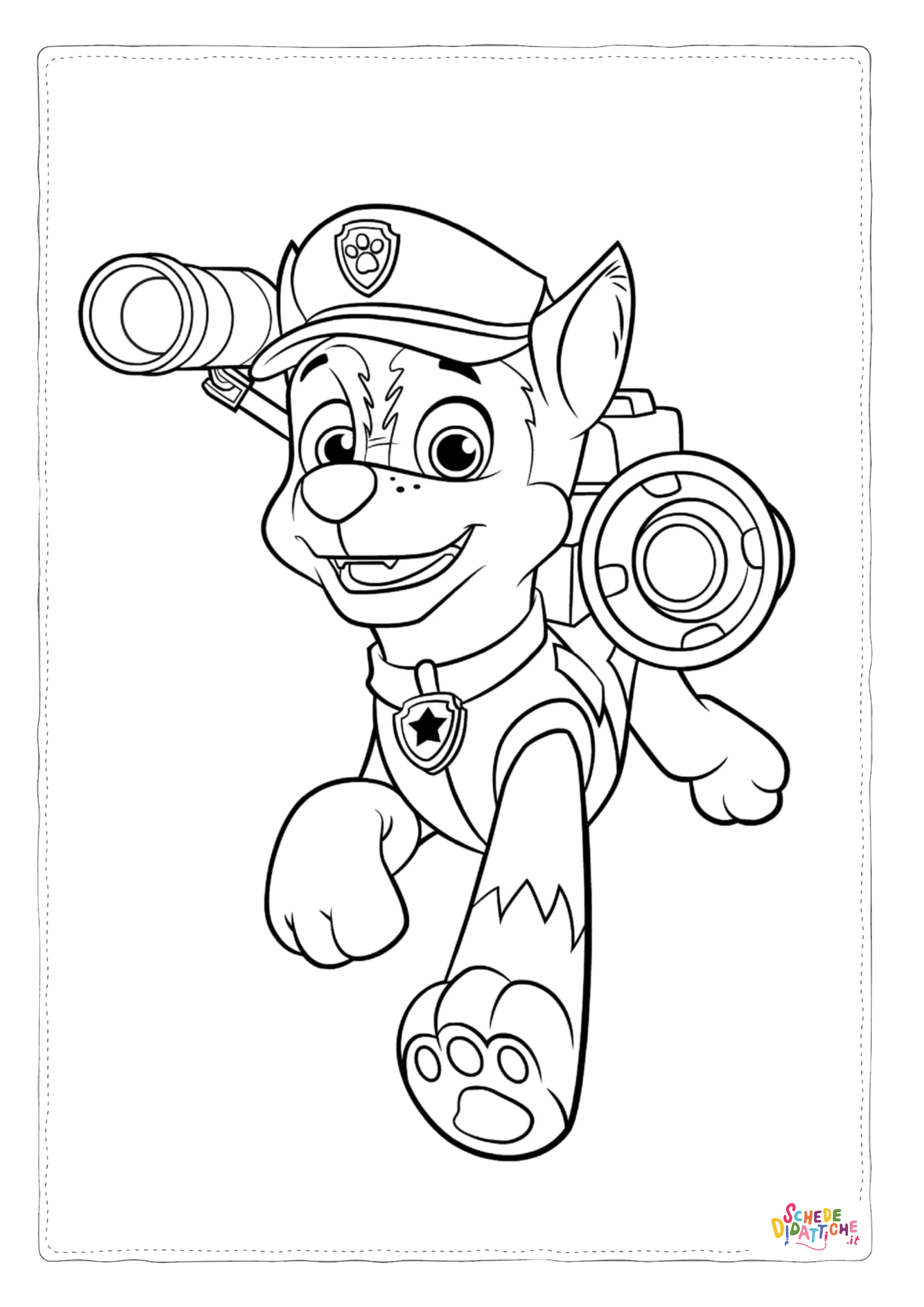 Disegno "Disegno di Paw Patrol - Cane pompiere da stampare e colorare 19" Disegno di Paw Patrol - Cane pompiere da stampare e colorare 19