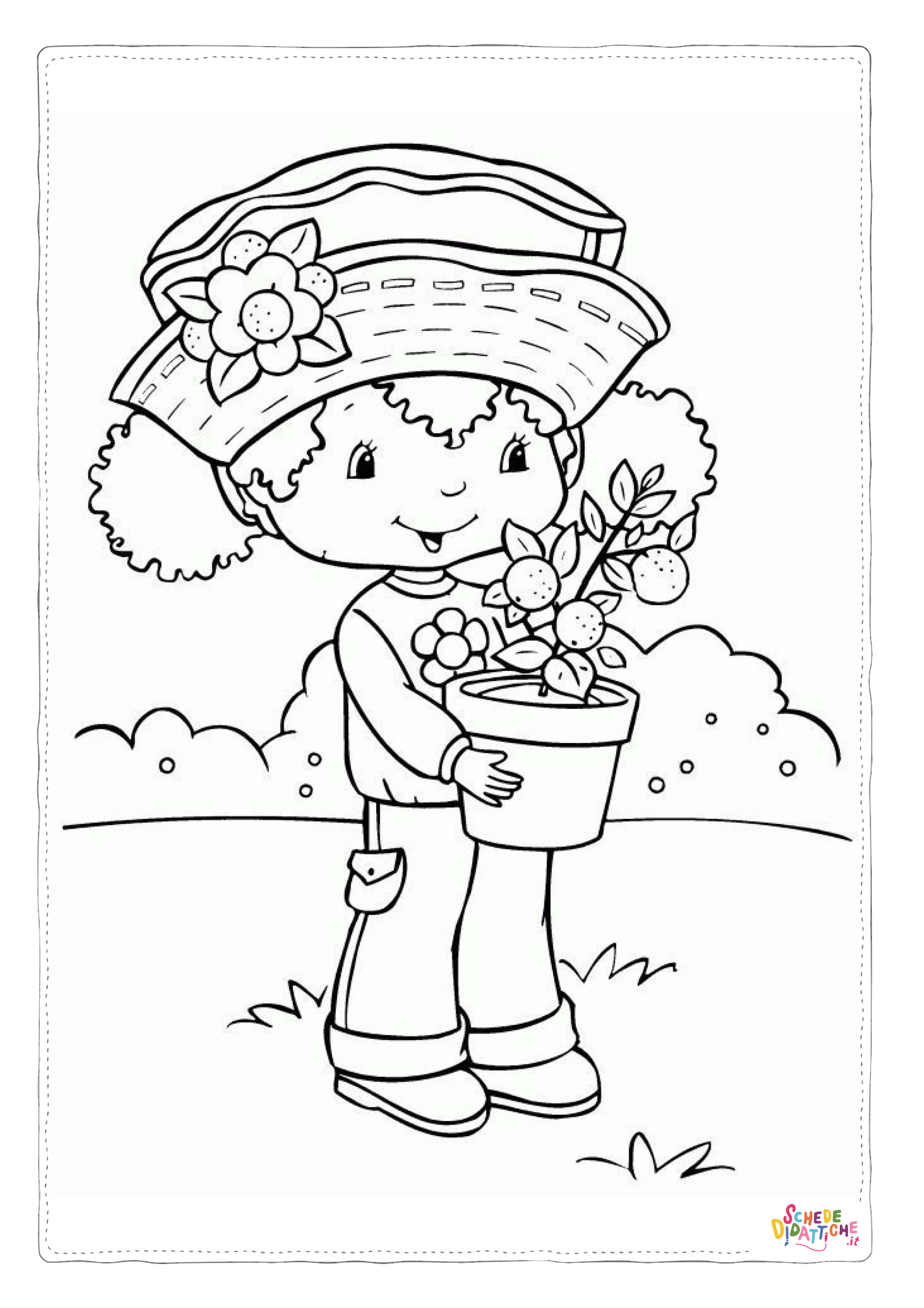 Disegno "Disegno di bambino da stampare e colorare 305" Disegno di bambino da stampare e colorare 305