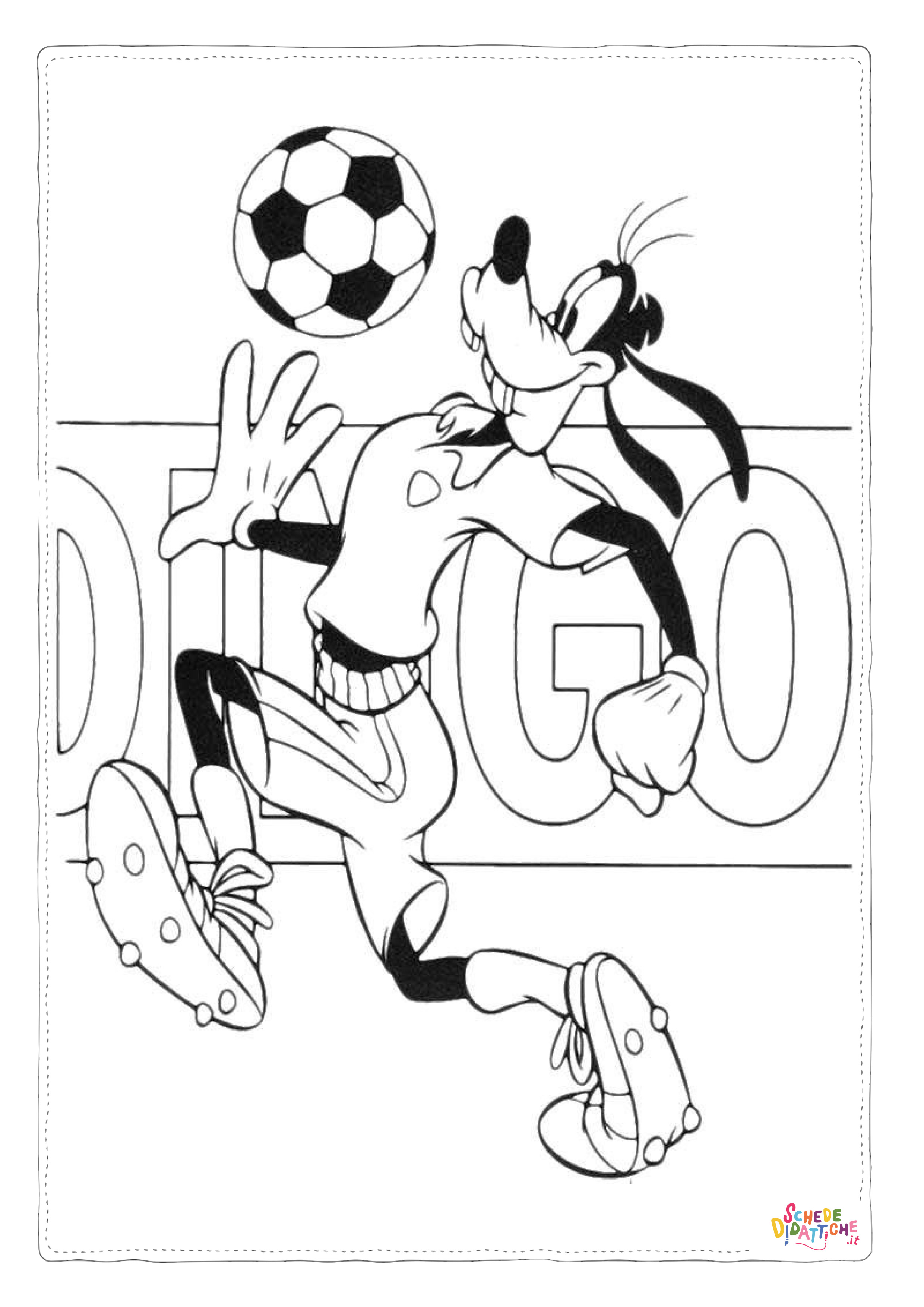 Disegno "Disegno di Pippo da stampare e colorare 79" Disegno di Pippo da stampare e colorare 79