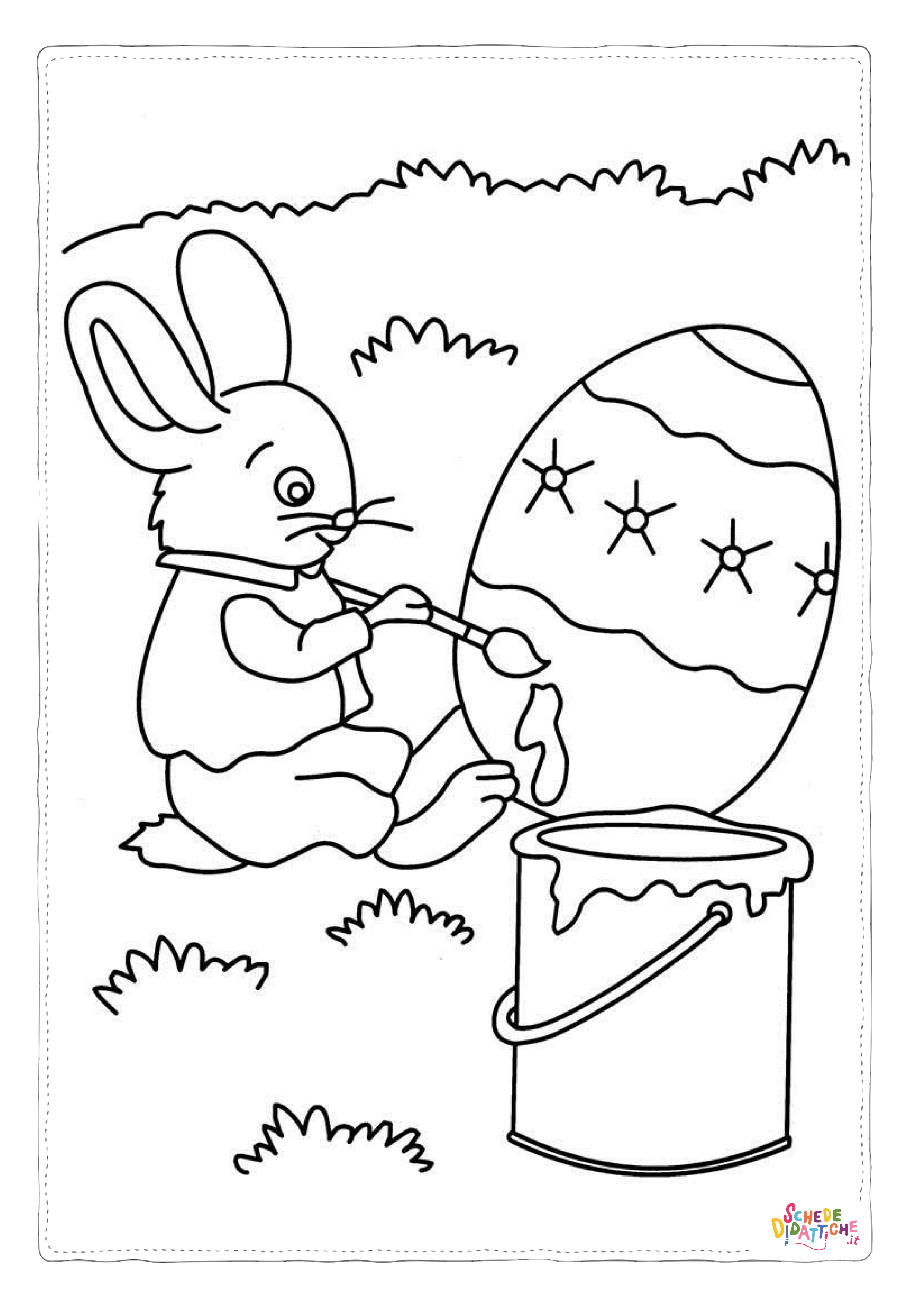Disegno "Disegno di uovo di Pasqua da stampare e colorare 85" Disegno di uovo di Pasqua da stampare e colorare 85