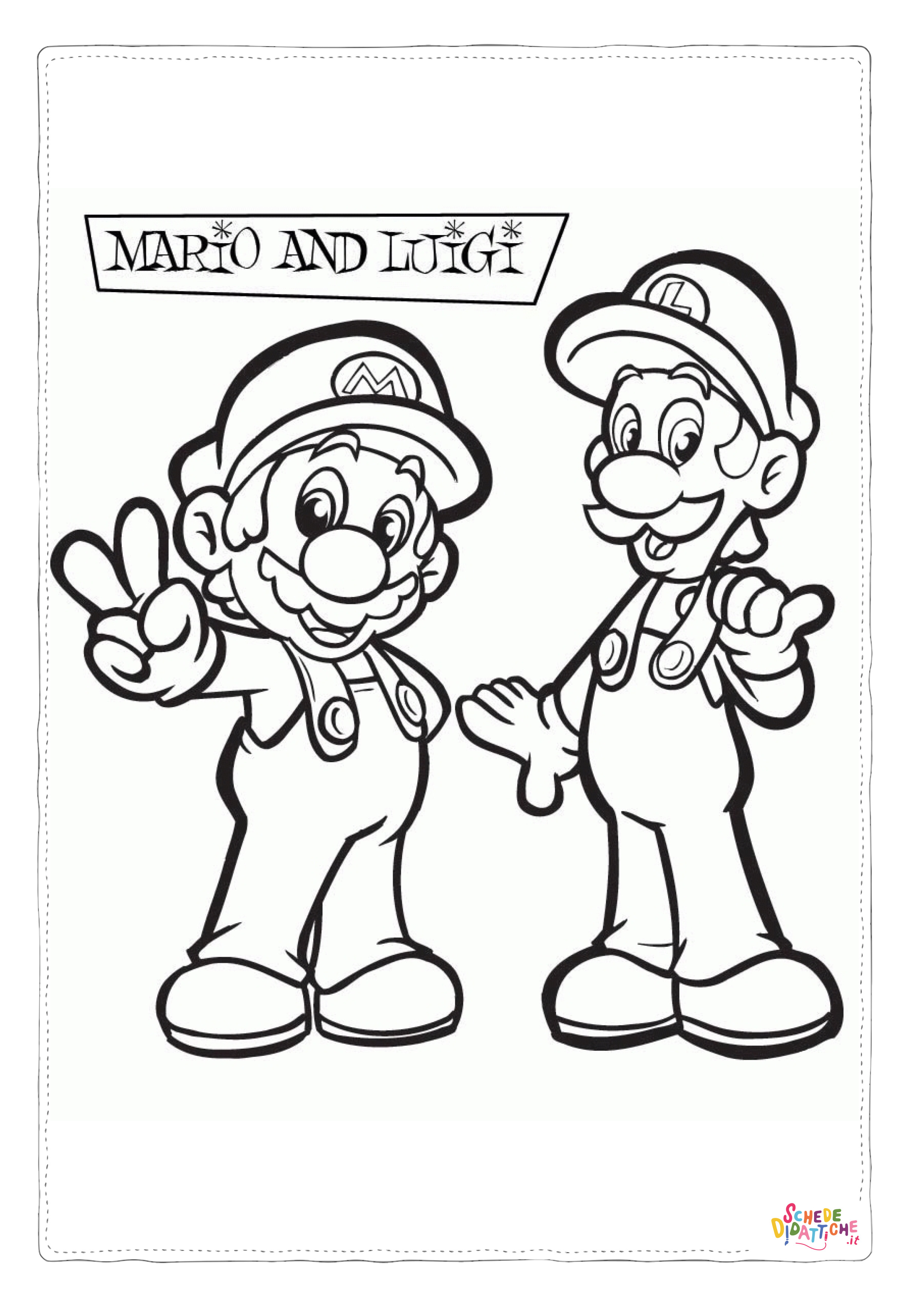 Disegno di Super Mario da stampare e colorare 128
