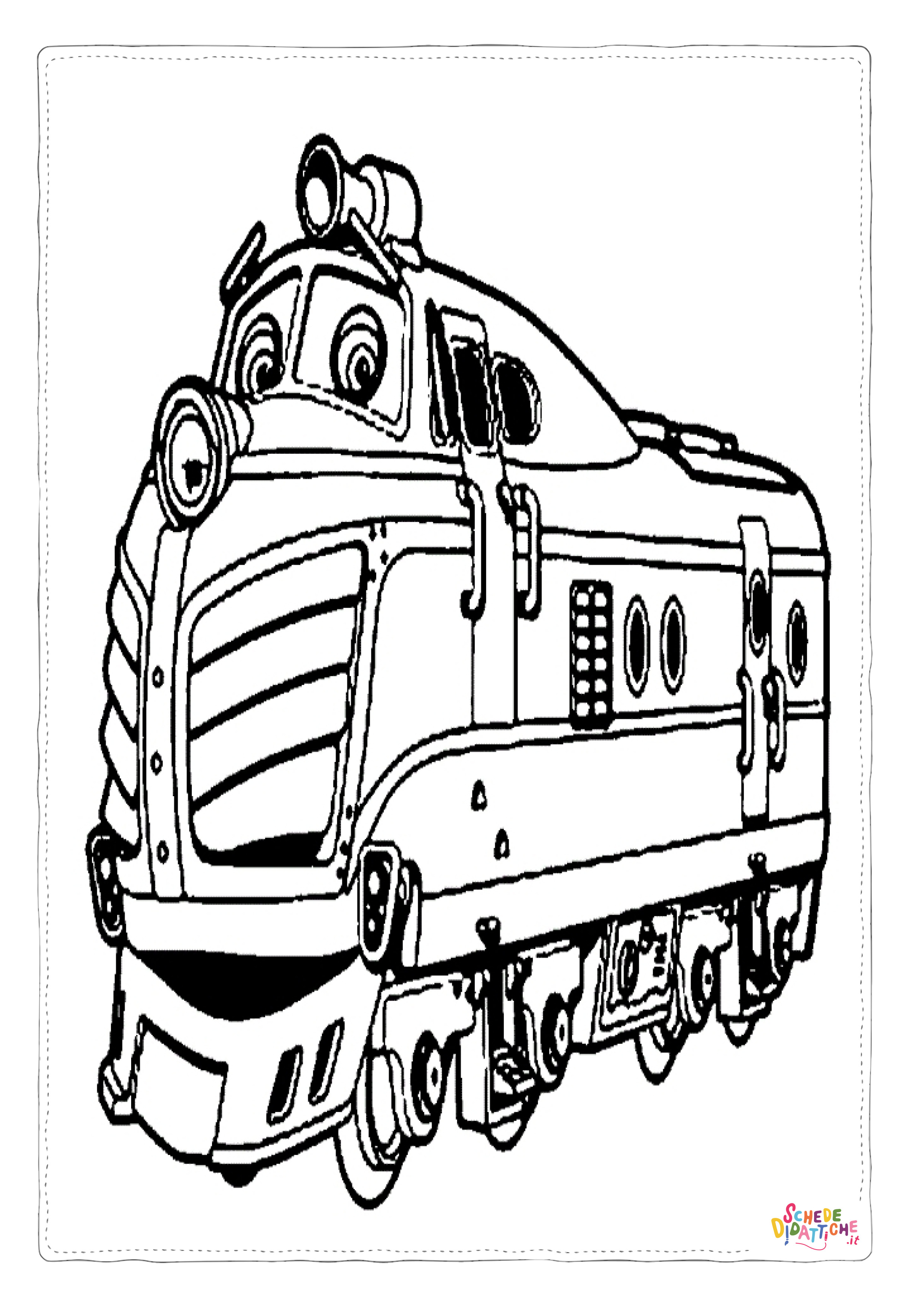 Disegno "Disegno di treno da stampare e colorare 82" Disegno di treno da stampare e colorare 82