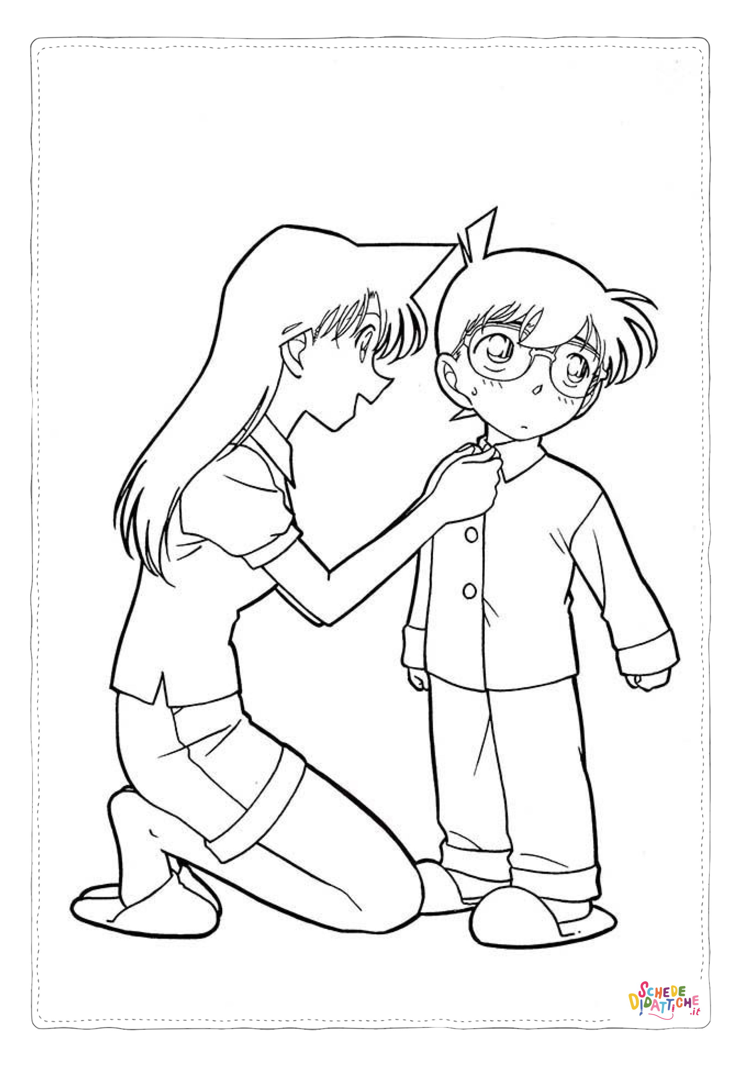 Disegno "Disegno di Detective Conan da stampare e colorare 5" Disegno di Detective Conan da stampare e colorare 5