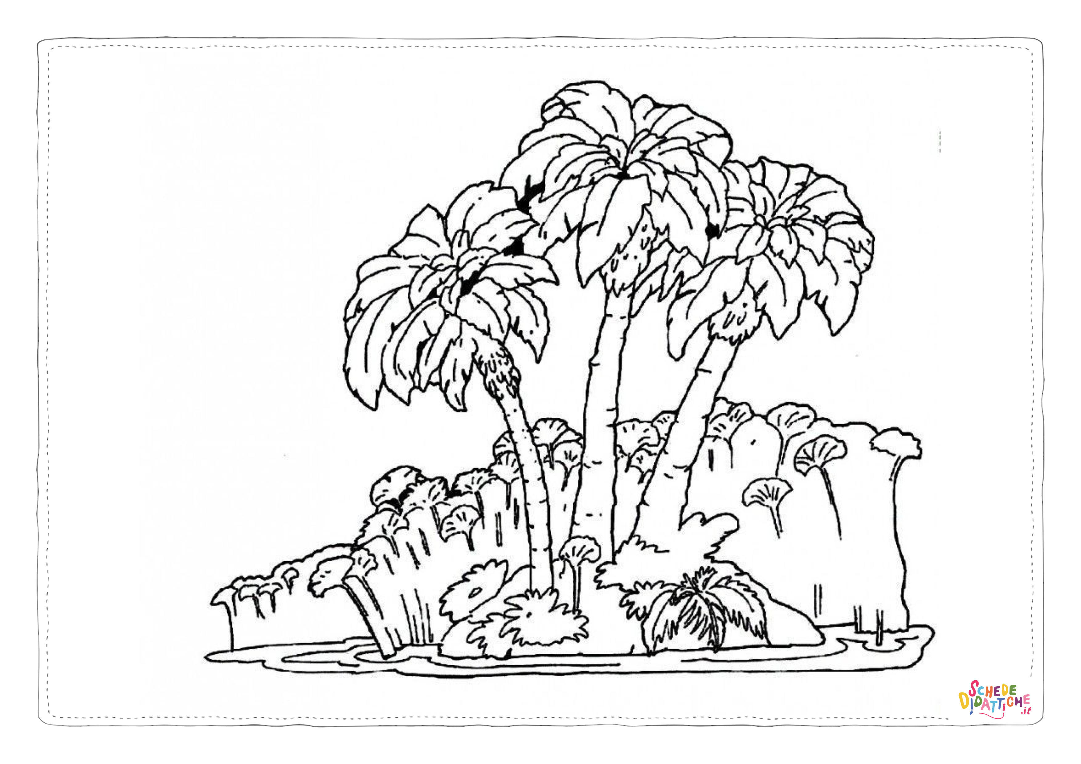 Disegno "Disegno di paesaggio da stampare e colorare 9" Disegno di paesaggio da stampare e colorare 9