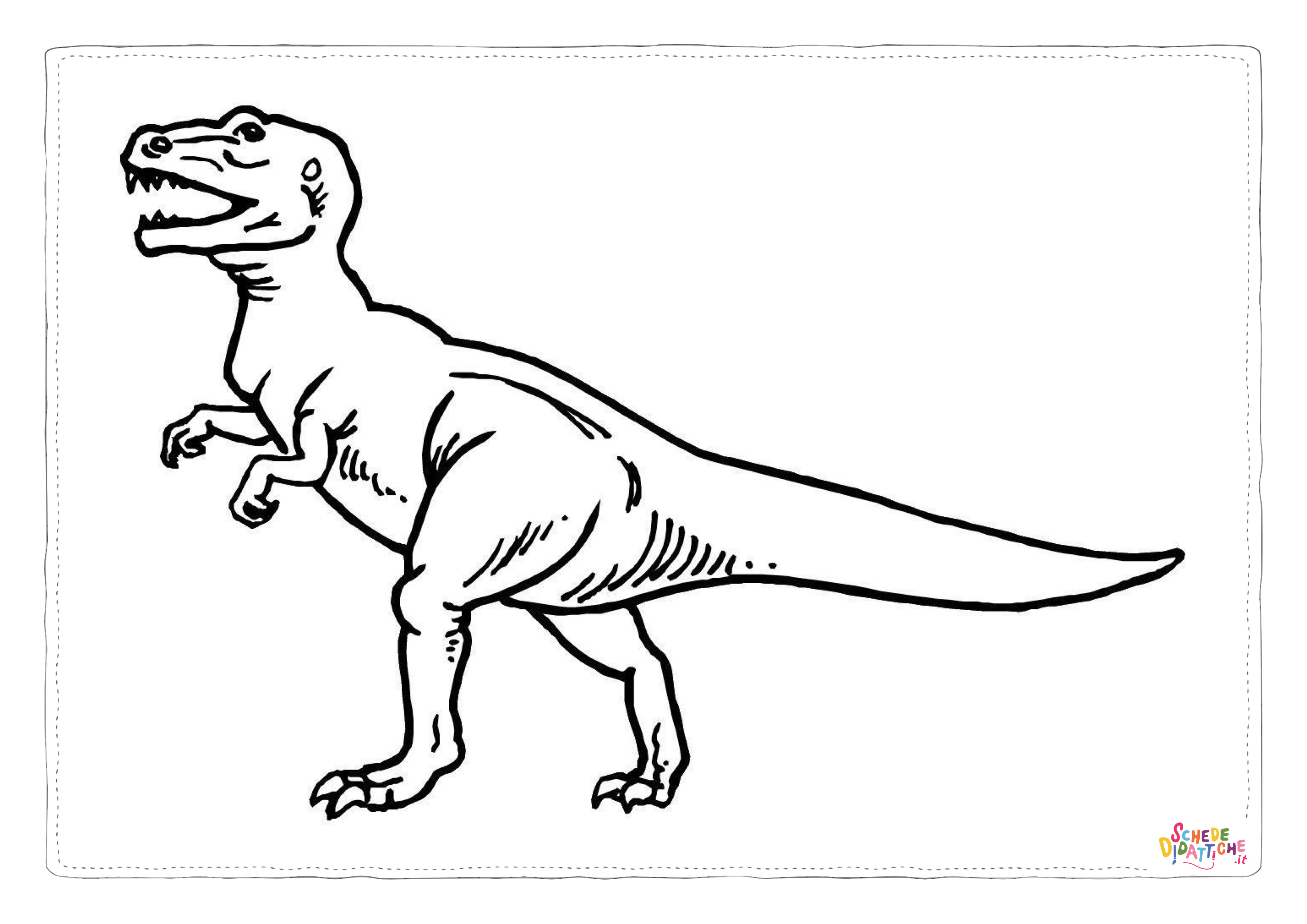 Disegno di Tirannosauro da stampare e colorare 94